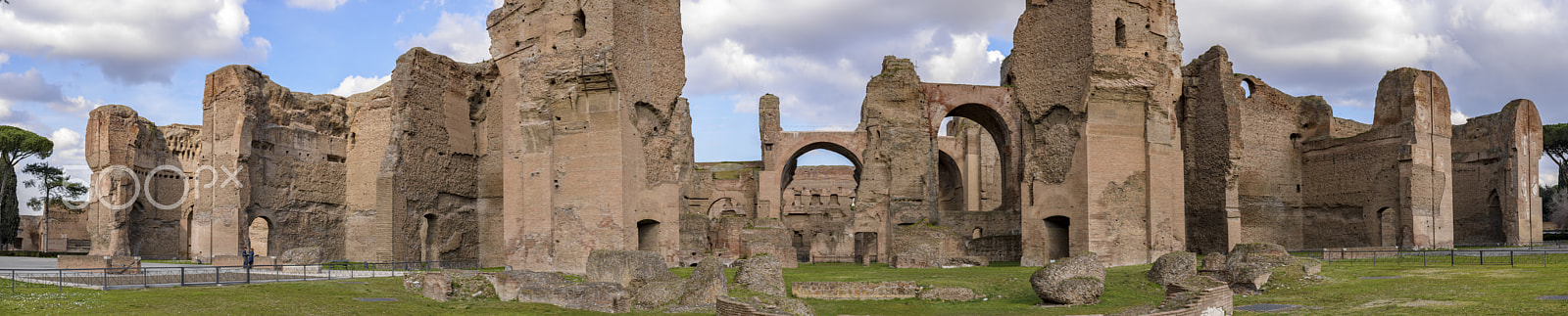 Nikon D610 sample photo. Baths of caracalla photography