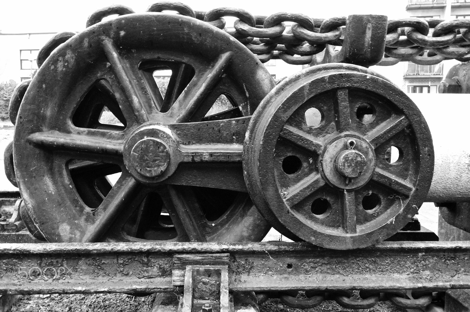Pentax K-3 sample photo. Millwall dock pulley photography