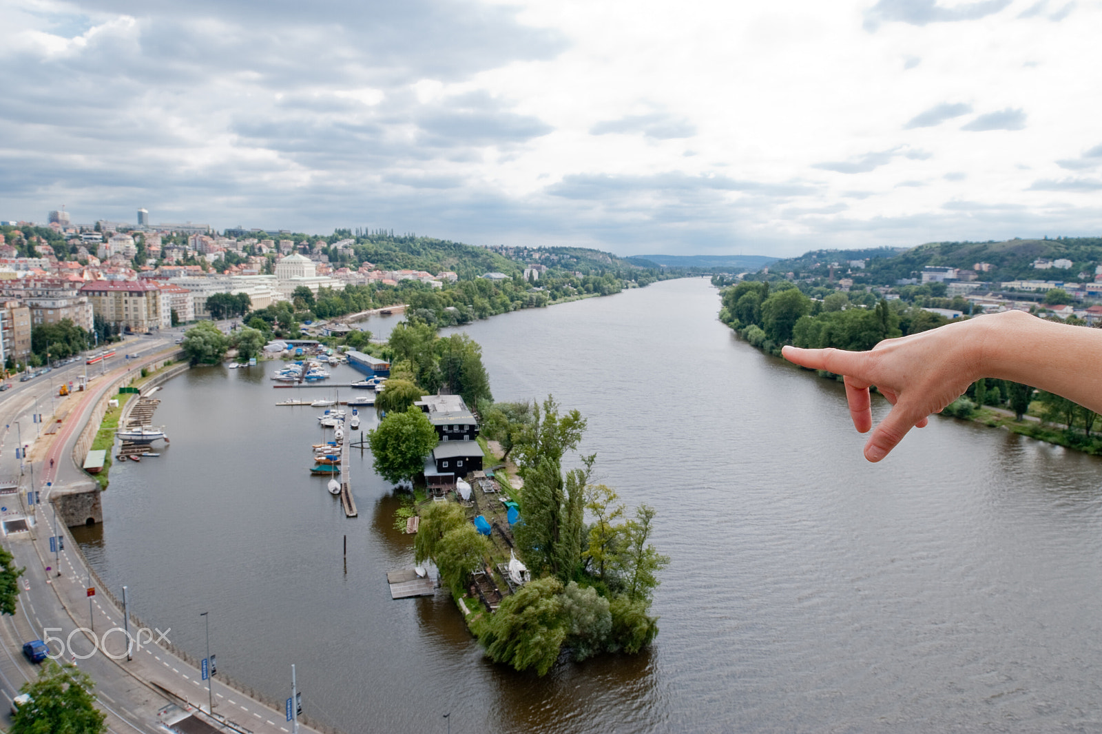 Nikon D700 sample photo. View on vltava from vysehrad photography