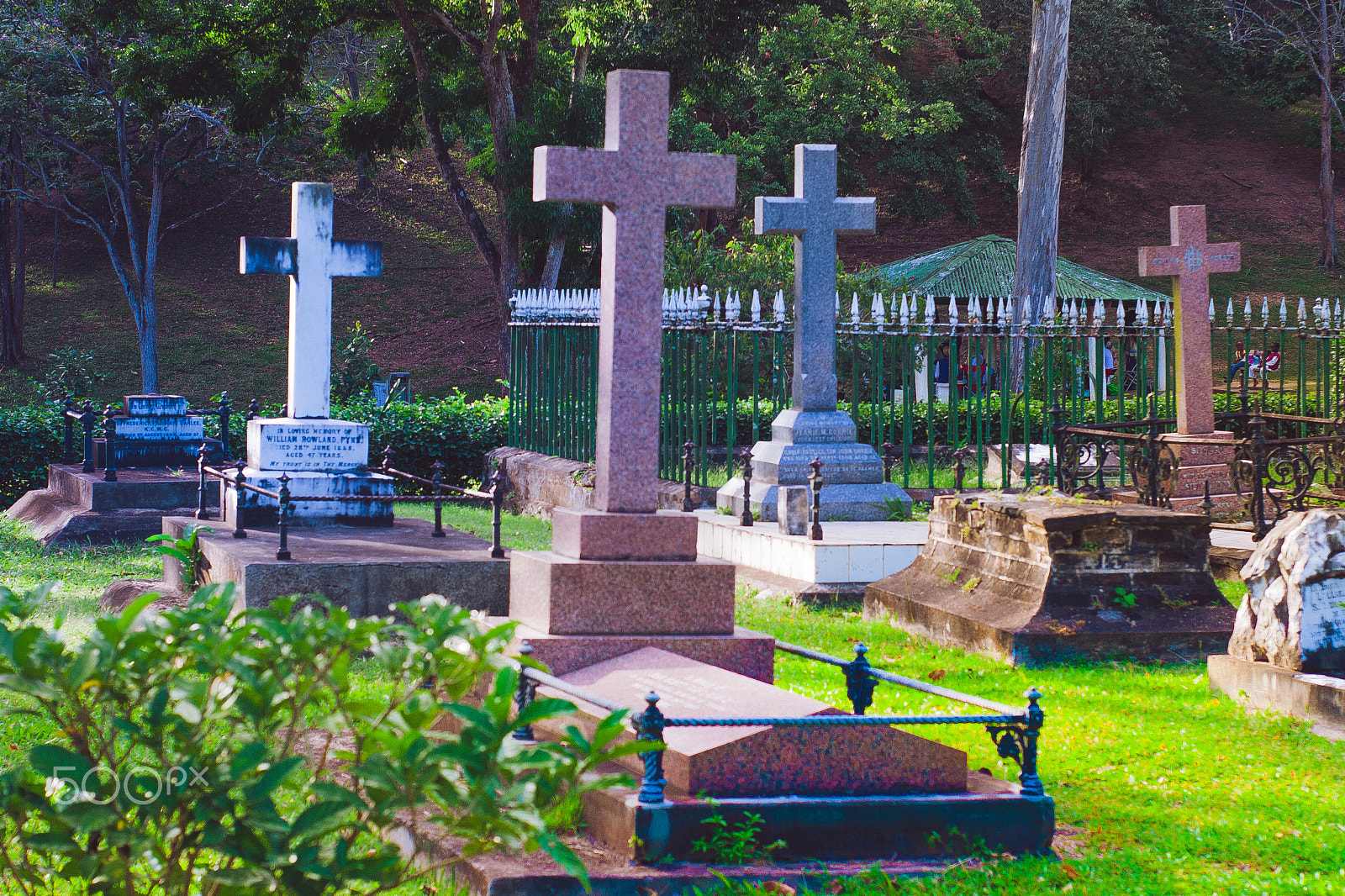 Canon EOS 400D (EOS Digital Rebel XTi / EOS Kiss Digital X) sample photo. Cemetery at the botanical gardens trinidad photography