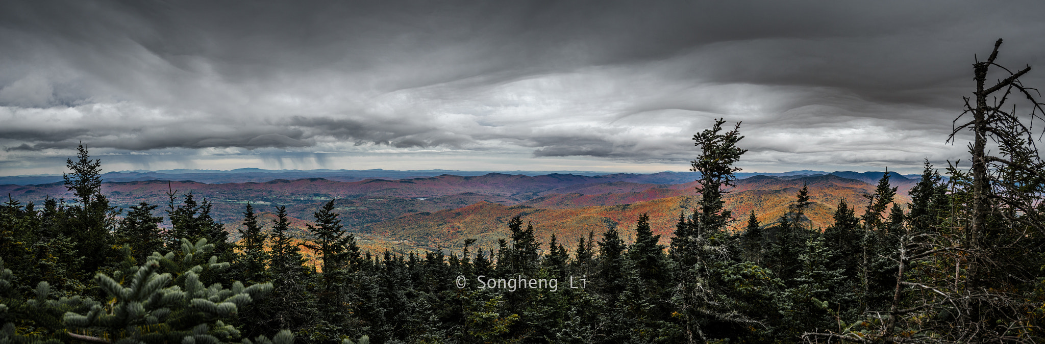 Nikon AF-S Nikkor 17-35mm F2.8D ED-IF sample photo. A panorama view from mount abraham photography