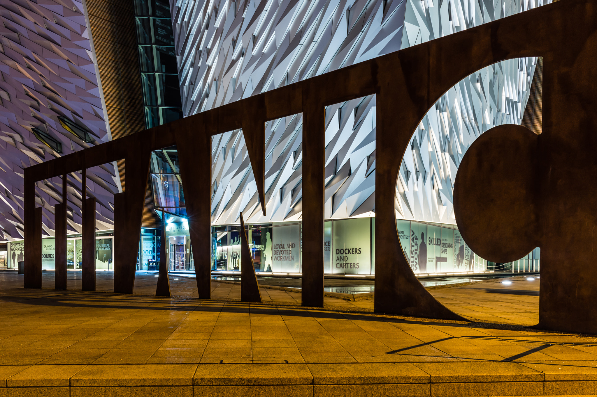 Nikon D7200 sample photo. Looking through history - titanic belfast photography