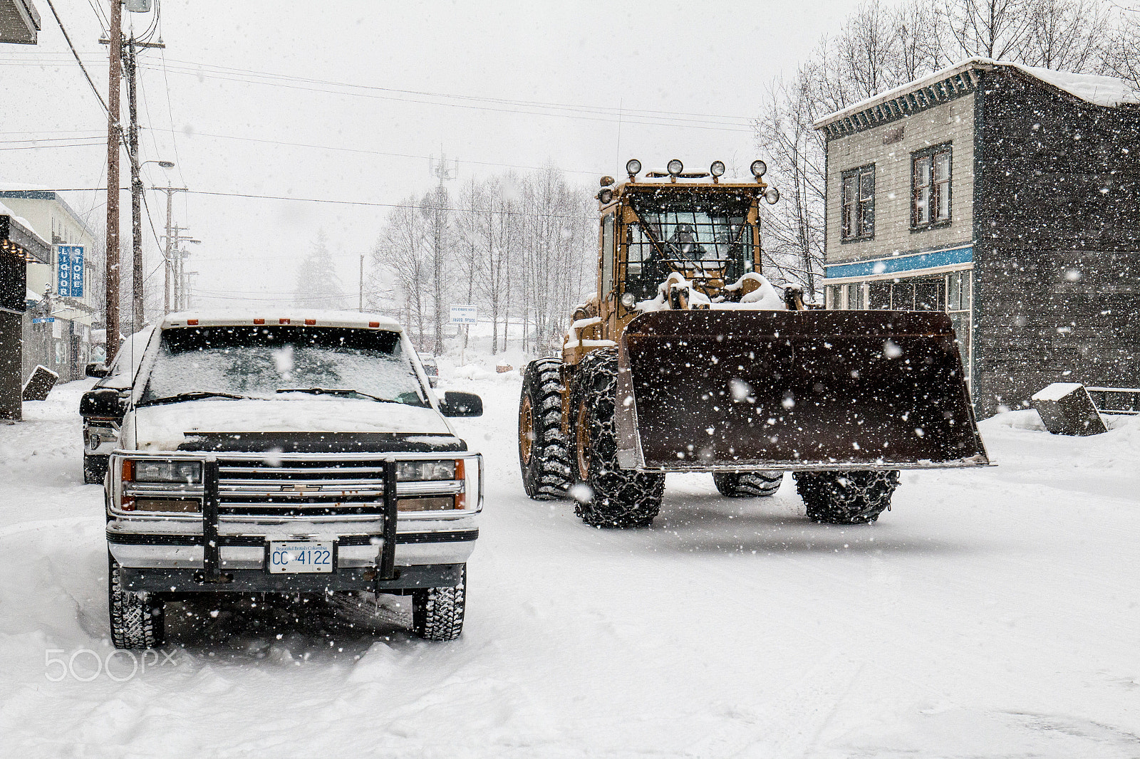 Canon EF 16-35mm F4L IS USM sample photo. Canadian snowstorm photography