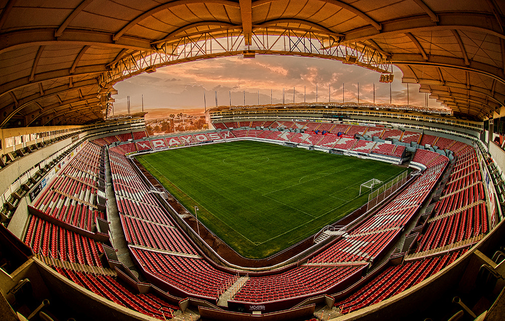 Nikon D800 + Nikon AF DX Fisheye-Nikkor 10.5mm F2.8G ED sample photo. Estadio victoria, aguascalientes, mex. photography