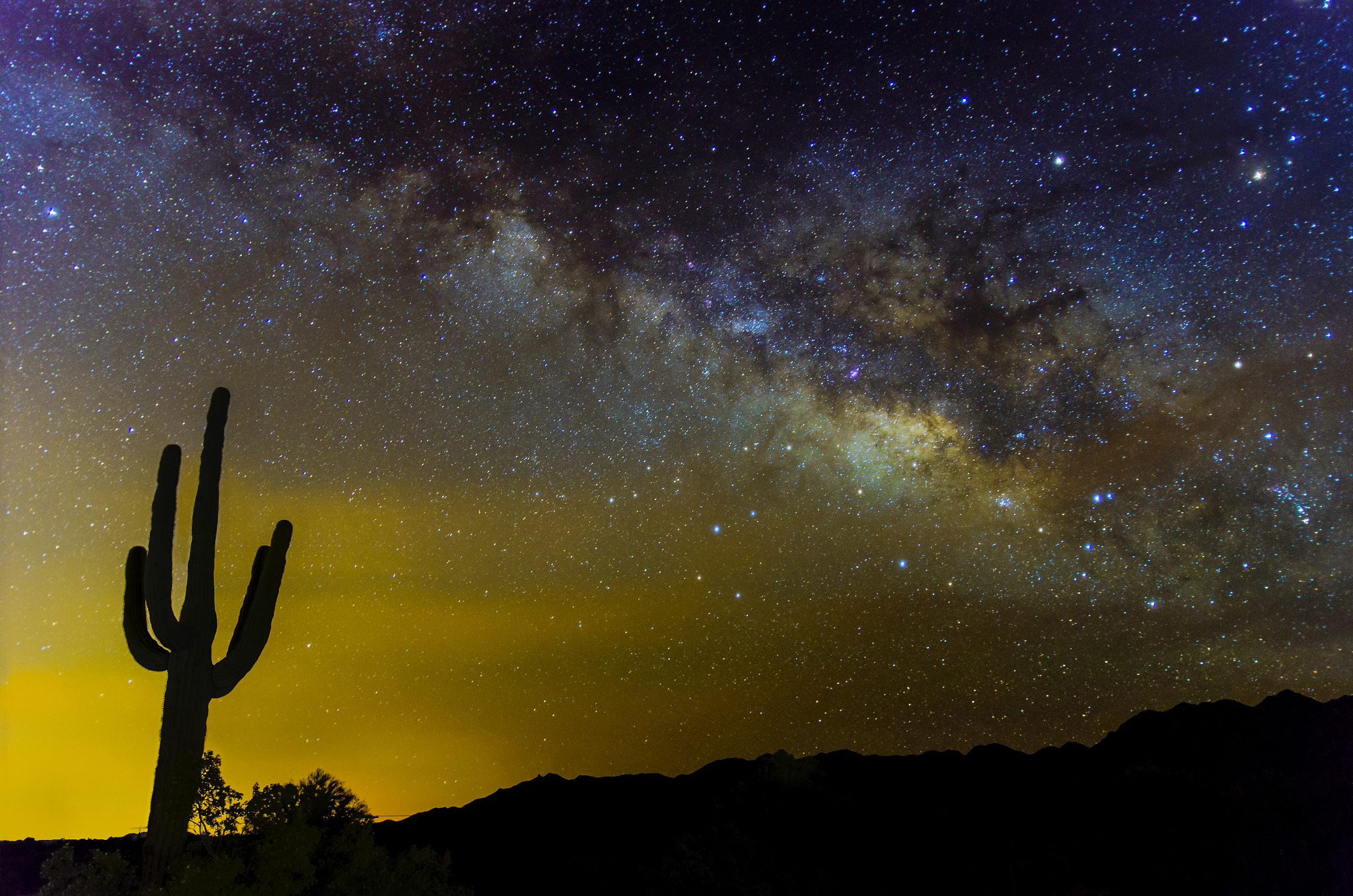 Sigma 17-50mm F2.8 EX DC OS HSM sample photo. Stars over the desert photography
