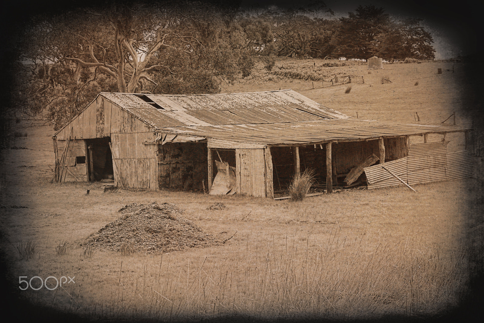 Sigma 24-105mm f/4 DG OS HSM | A sample photo. Ruin [sepia edit] photography