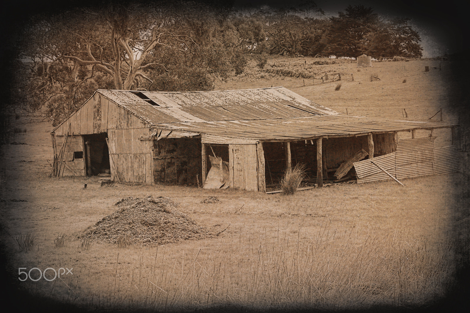 Canon EOS 6D + Sigma 24-105mm f/4 DG OS HSM | A sample photo. Ruin [sepia edit] photography