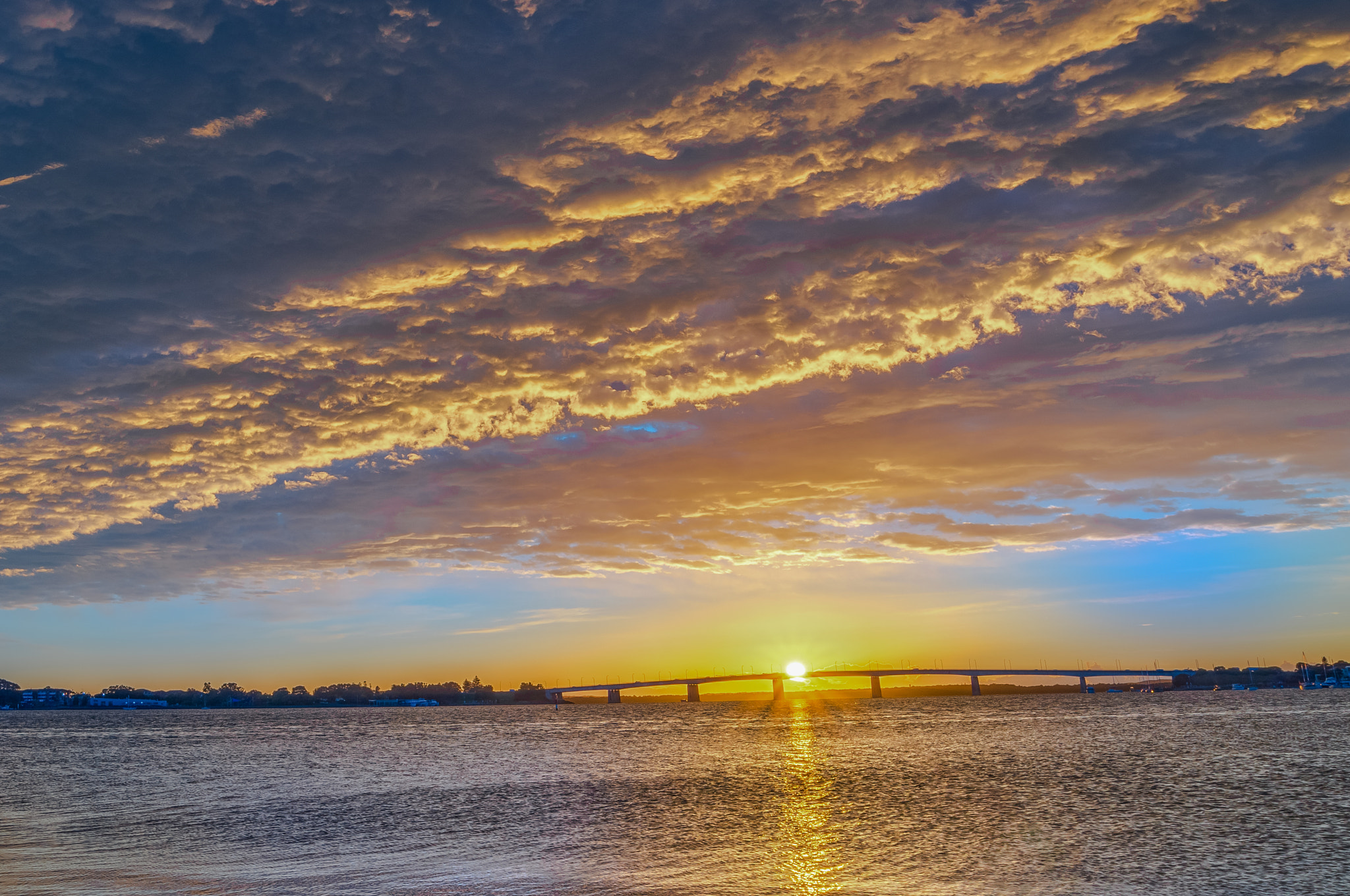 Nikon AF-S Nikkor 18-35mm F3.5-4.5G ED sample photo. Taren point bridge, georges river, sydney sunrise photography