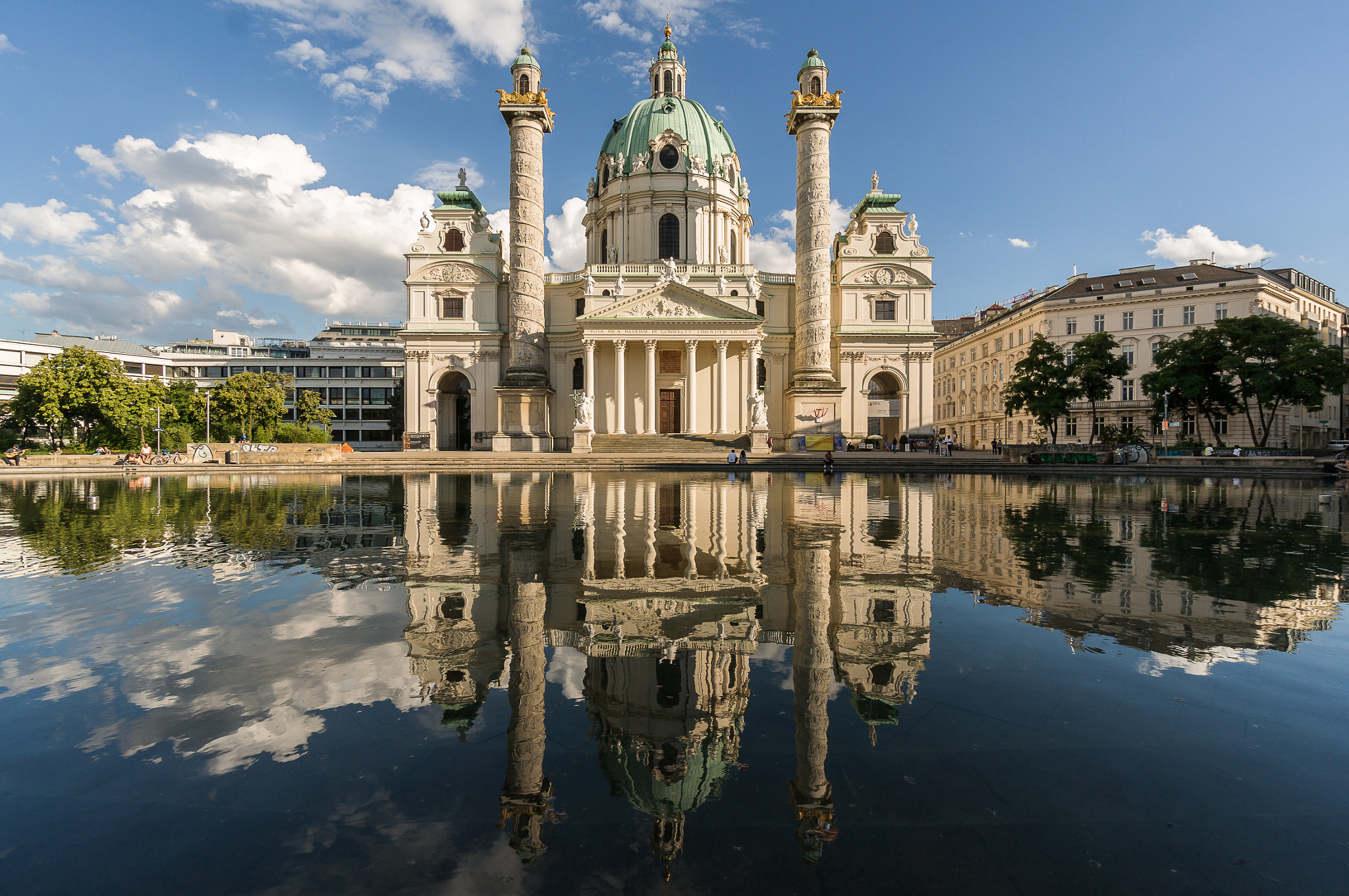 Sony Alpha NEX-6 + Sony E 10-18mm F4 OSS sample photo. Karlskirche ii photography