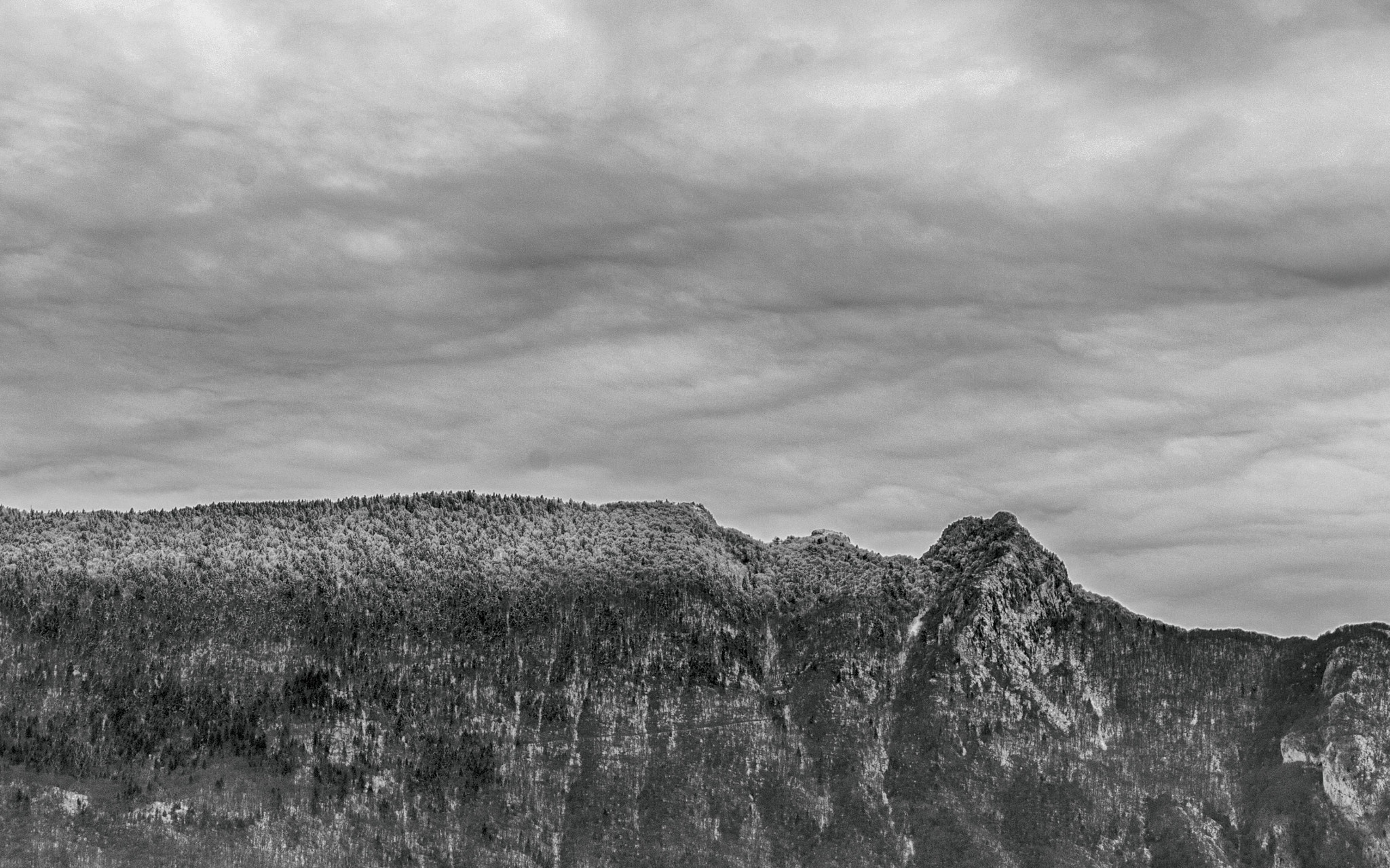 Pentax K-3 sample photo. Dent du chat bw1 photography