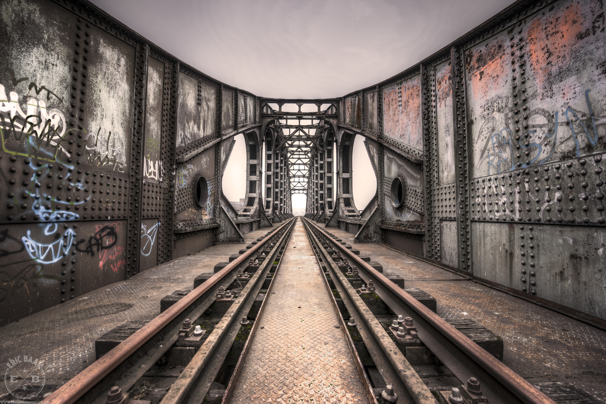 Sony a7R sample photo. Abandoned railway bridge photography
