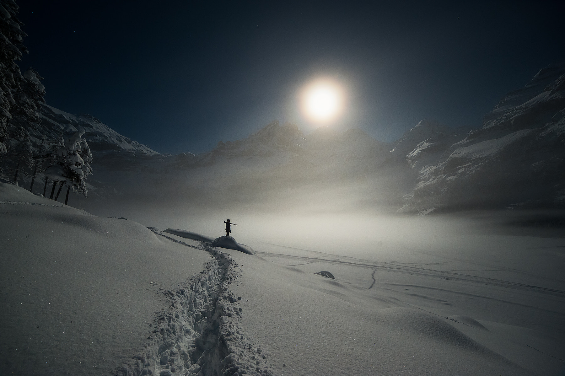 Samyang 14mm F2.8 ED AS IF UMC sample photo. Moonlight wanderer photography