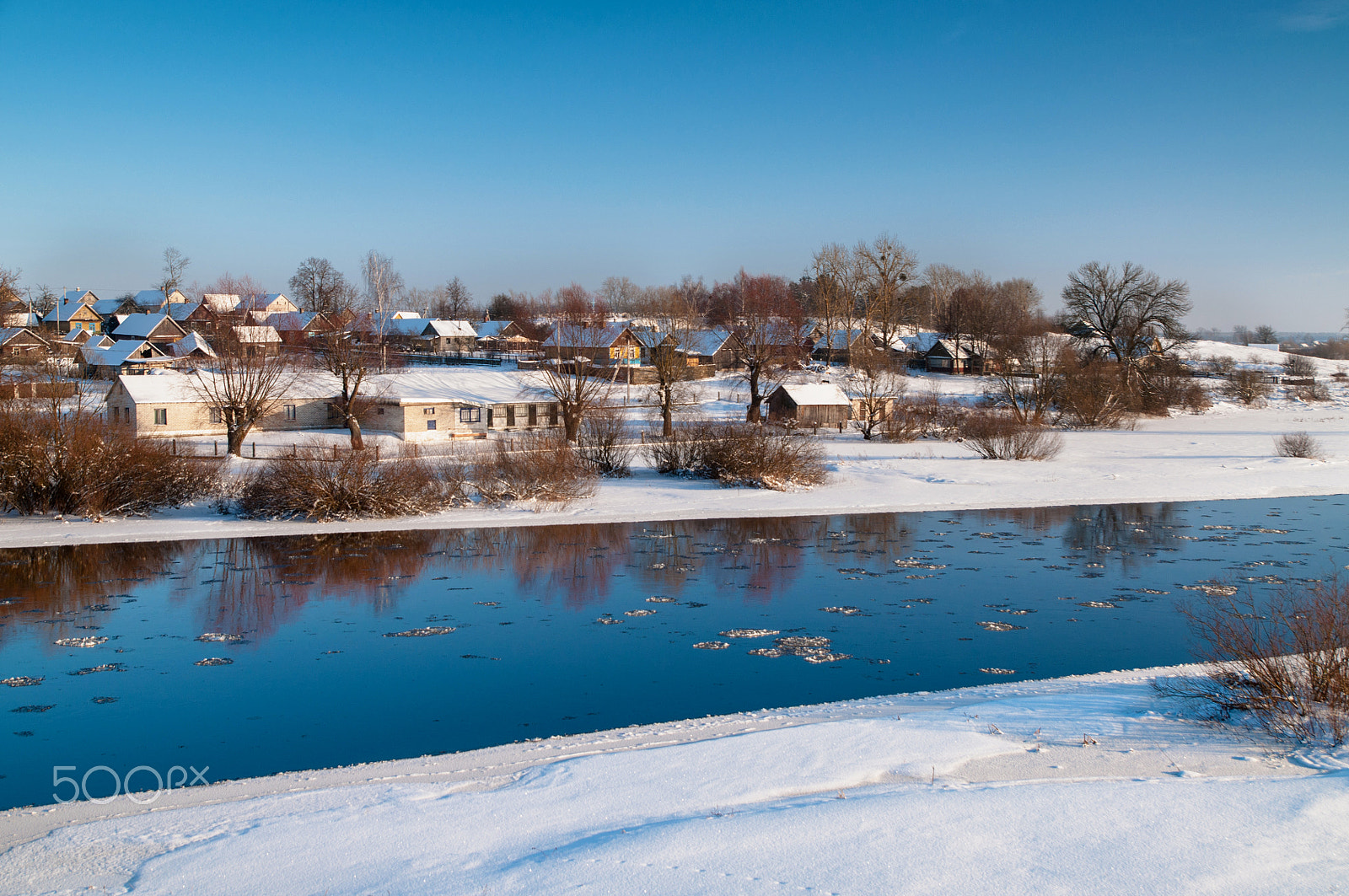 Nikon D5000 sample photo. Winter river schara photography
