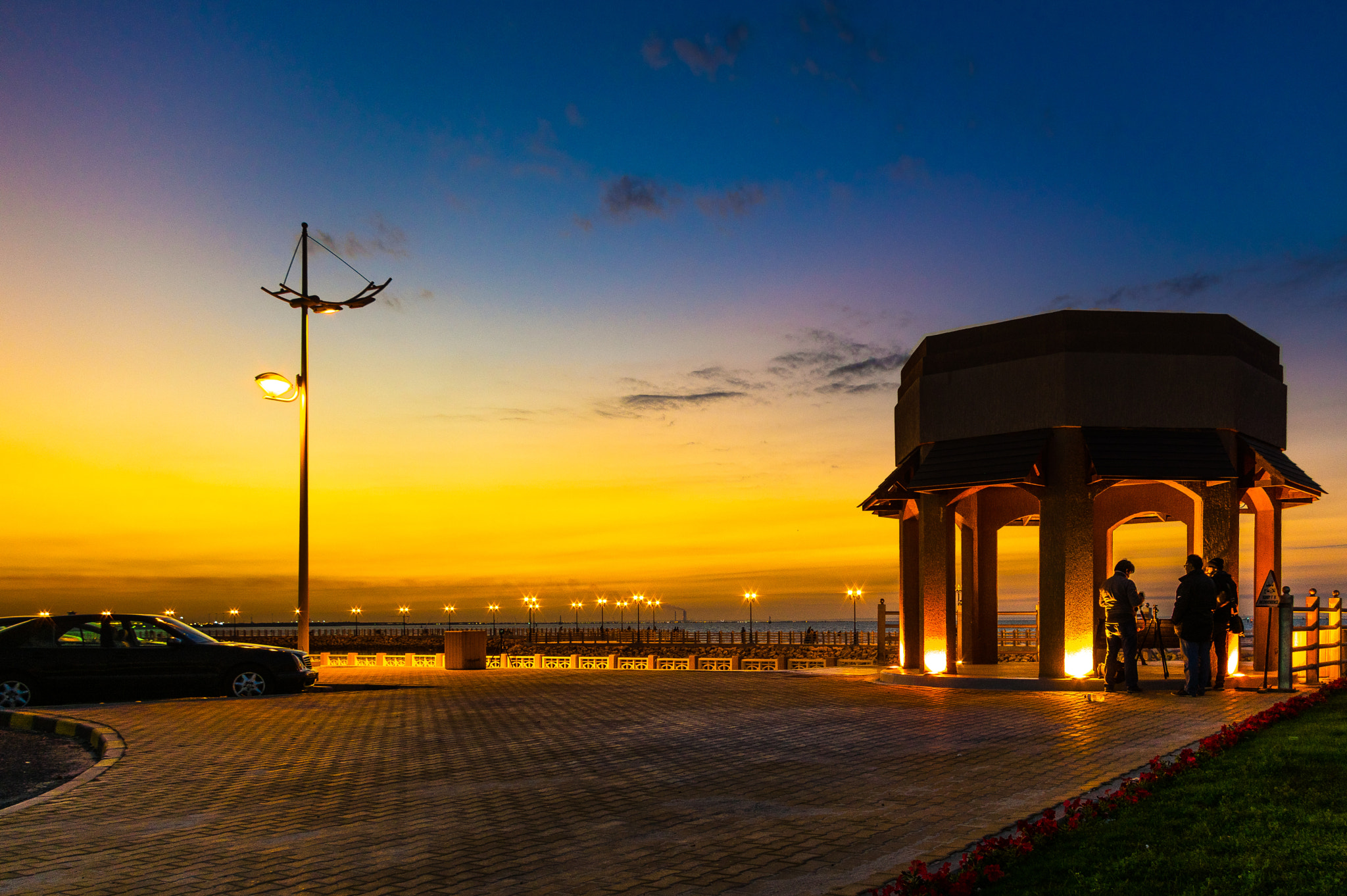 Pentax K-3 + Pentax smc DA 18-55mm F3.5-5.6 AL sample photo. Shuwaikh beach sunset photography