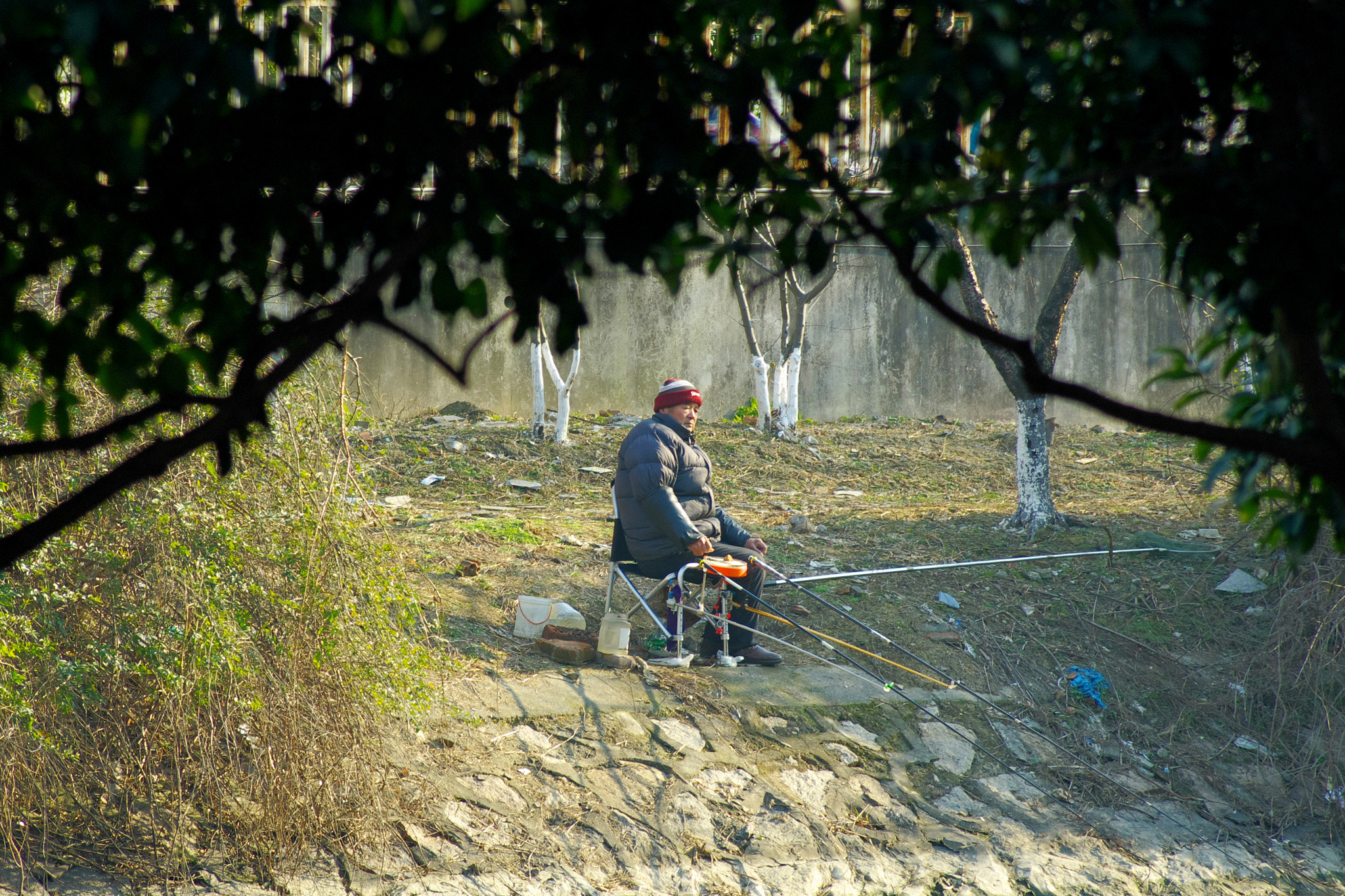 Pentax K200D sample photo. Gone fishing photography