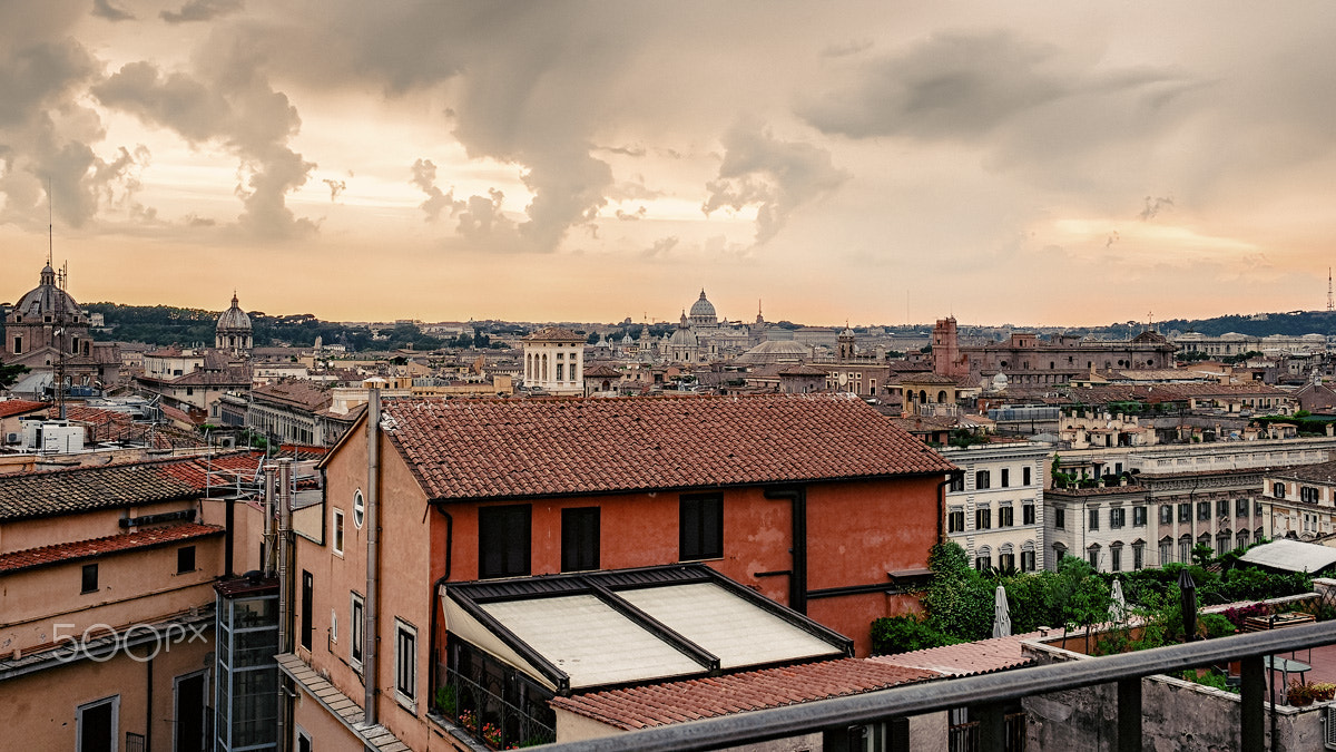 Fujifilm X-E2 sample photo. Sunset in rome photography