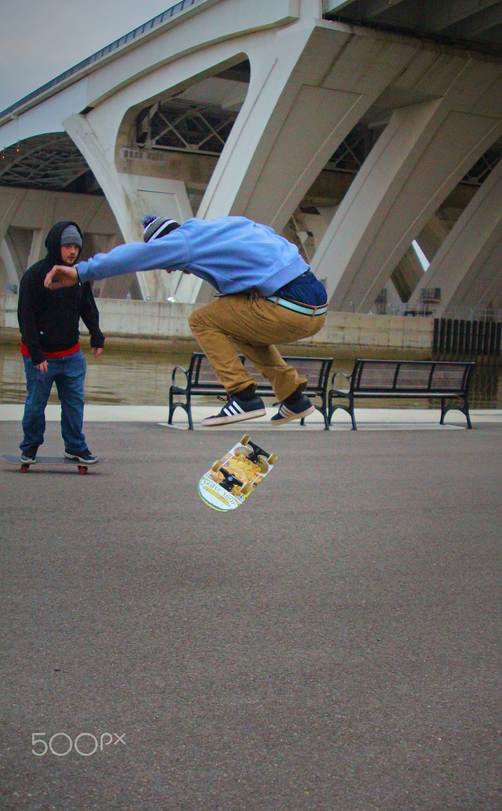 Canon EF 28-105mm f/3.5-4.5 USM sample photo. Skater on the potomac photography