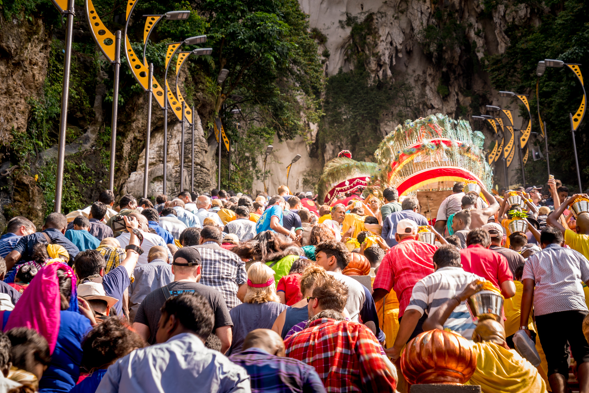 Sony a7S II + Sony FE 24-240mm F3.5-6.3 OSS sample photo. Thaipusam 2017, batu caves photography