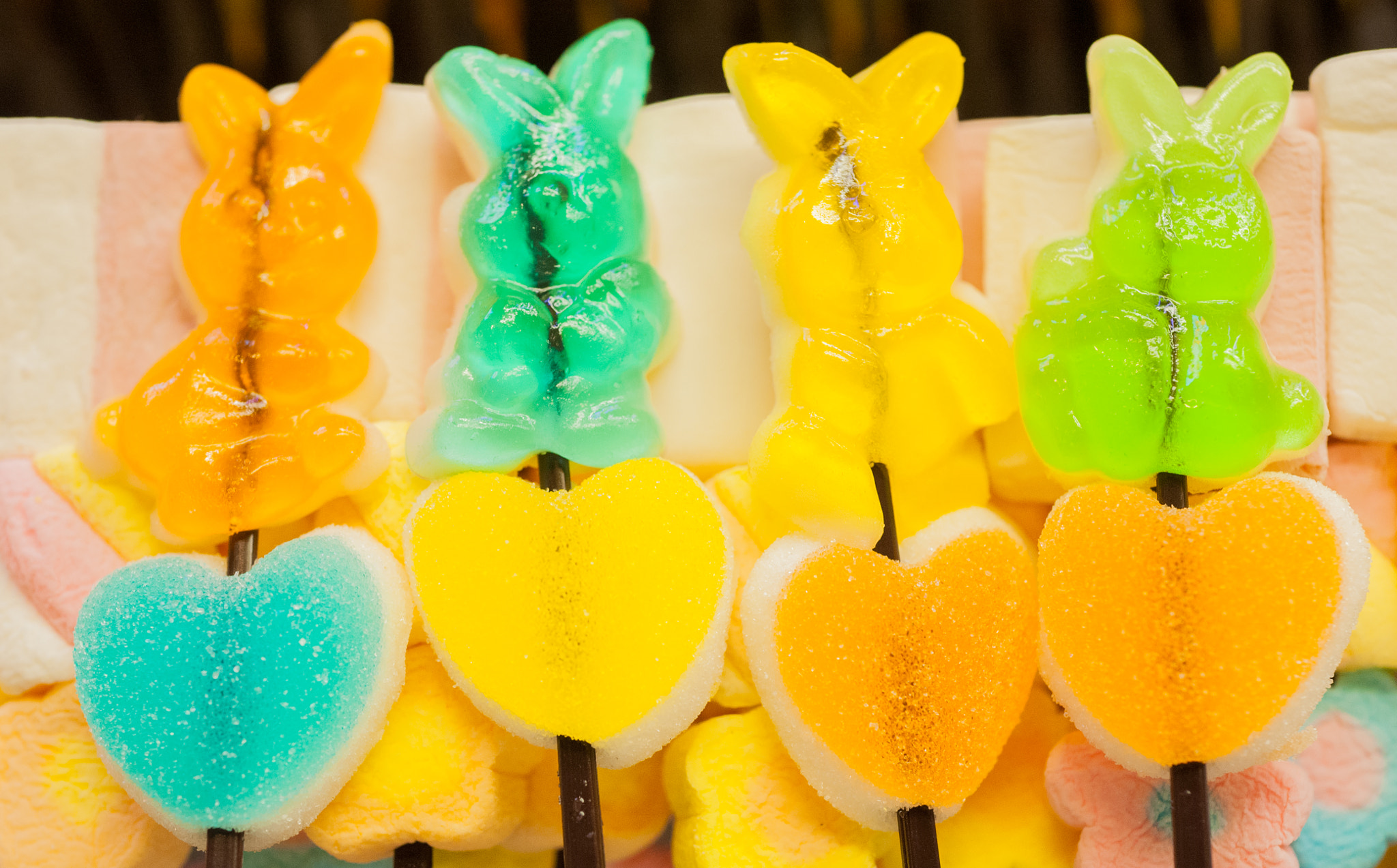 Nikon D700 sample photo. Colorful jelly stick fondue indy. photography