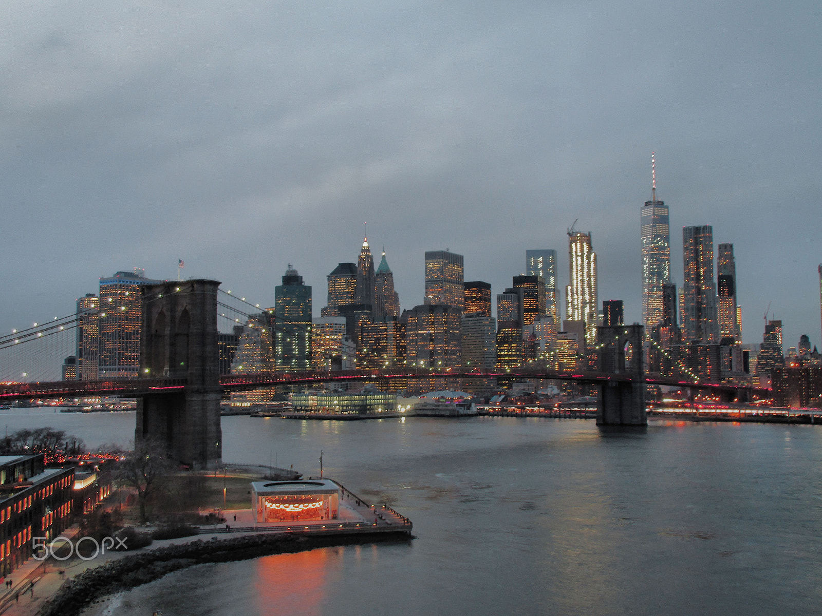 Canon PowerShot ELPH 170 IS (IXUS 170 / IXY 170) sample photo. East river crossing photography