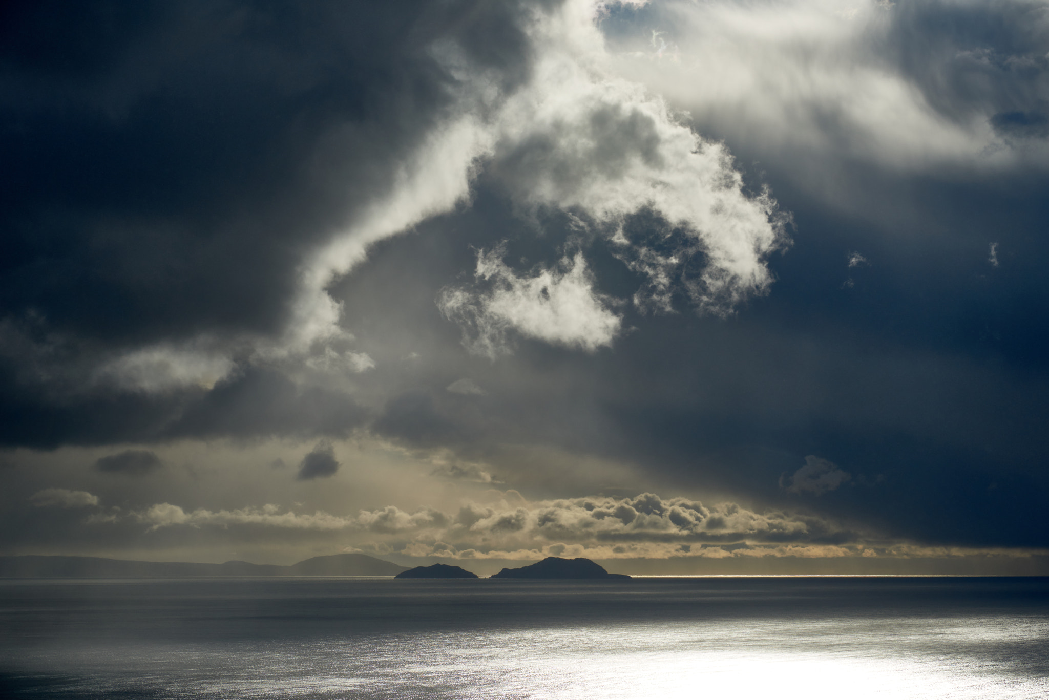 Nikon D810 sample photo. Drama over paximadia islands photography
