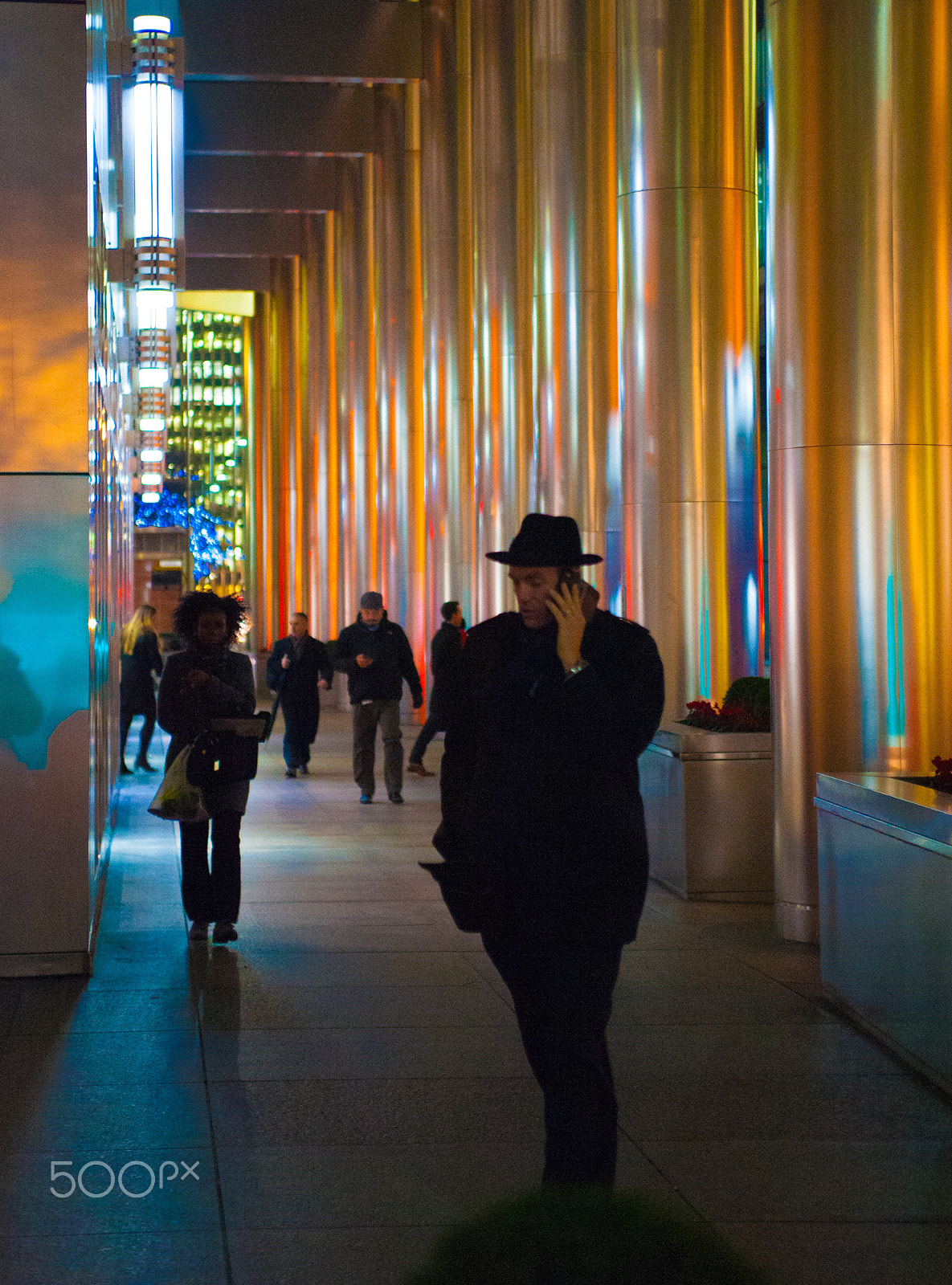 Nikon D700 sample photo. Christmas at canary wharf photography