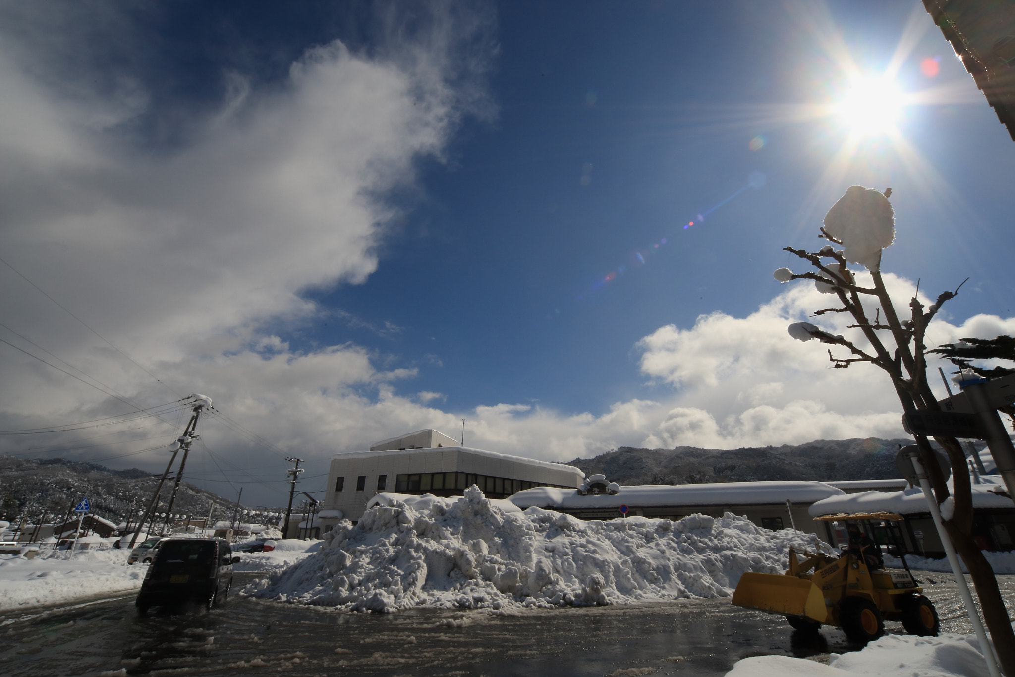 Canon EOS-1D Mark III sample photo. 雪の晴れ間 photography