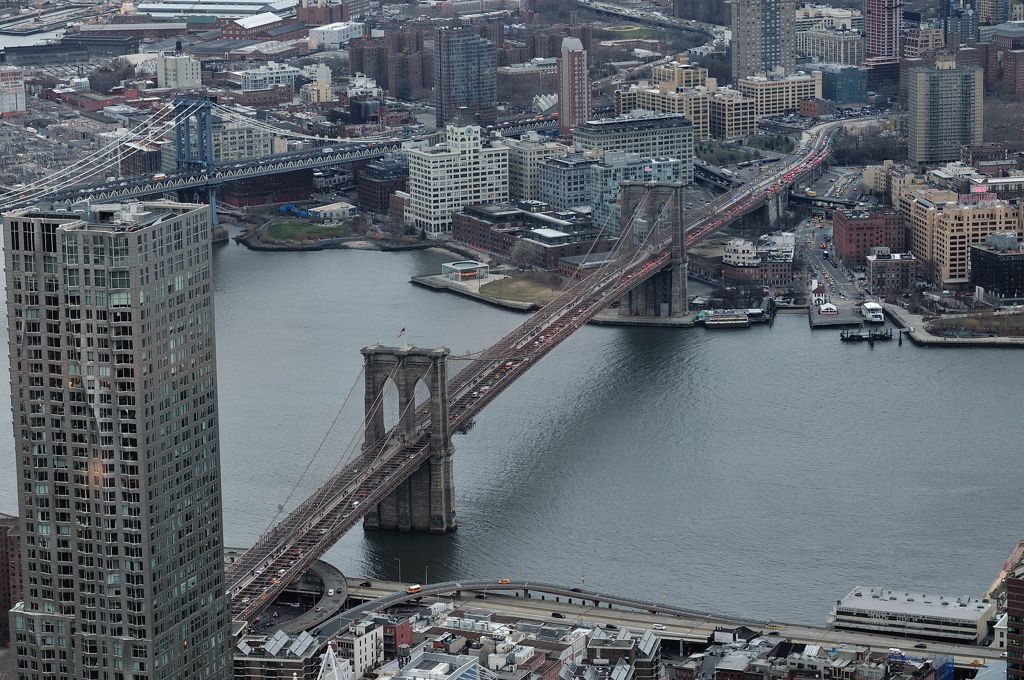 Nikon AF-S Nikkor 70-200mm F2.8G ED VR II sample photo. Brooklyn bridge photography
