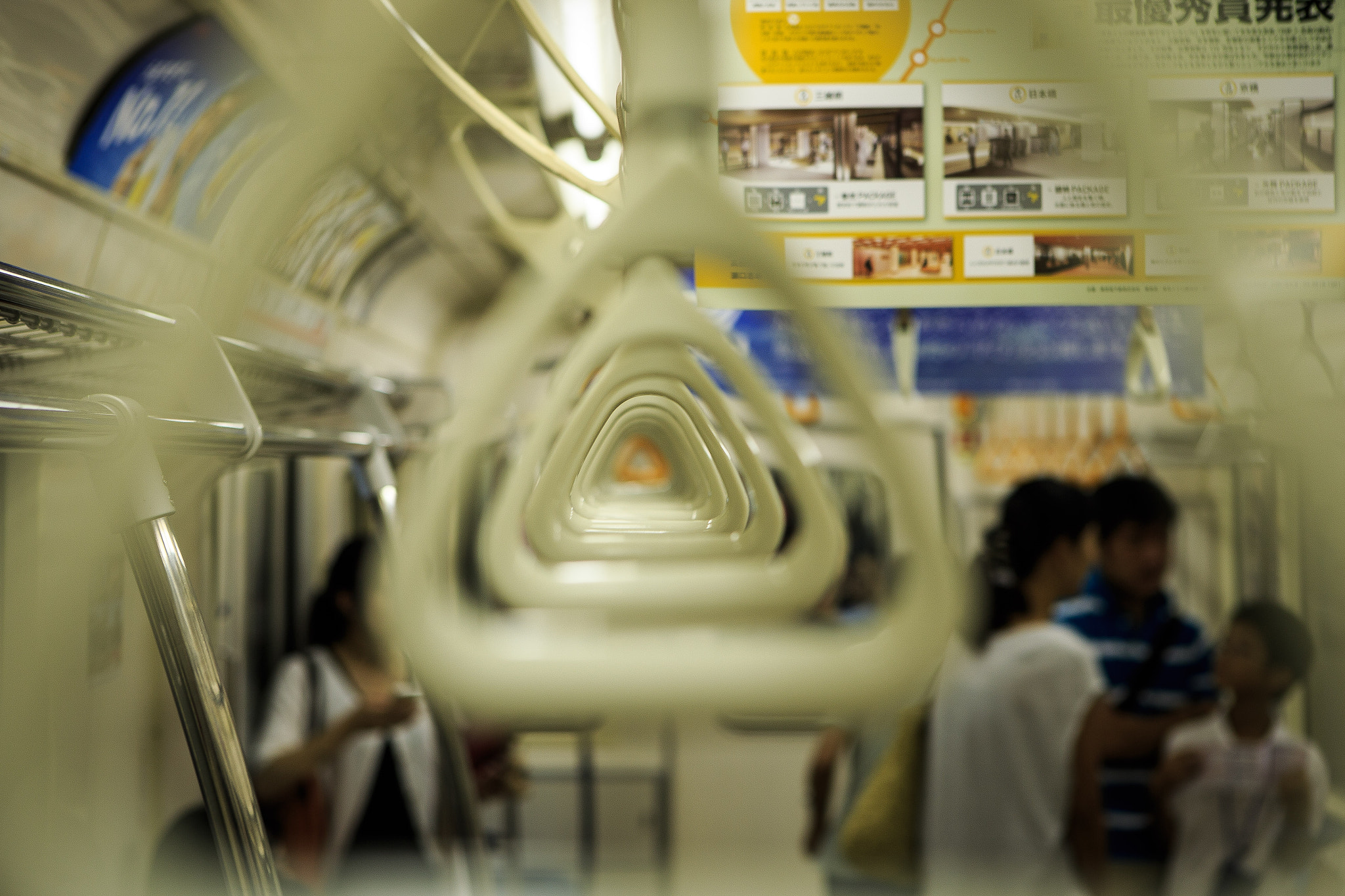Canon EOS-1D X sample photo. Subway car handles tokyo japan photography