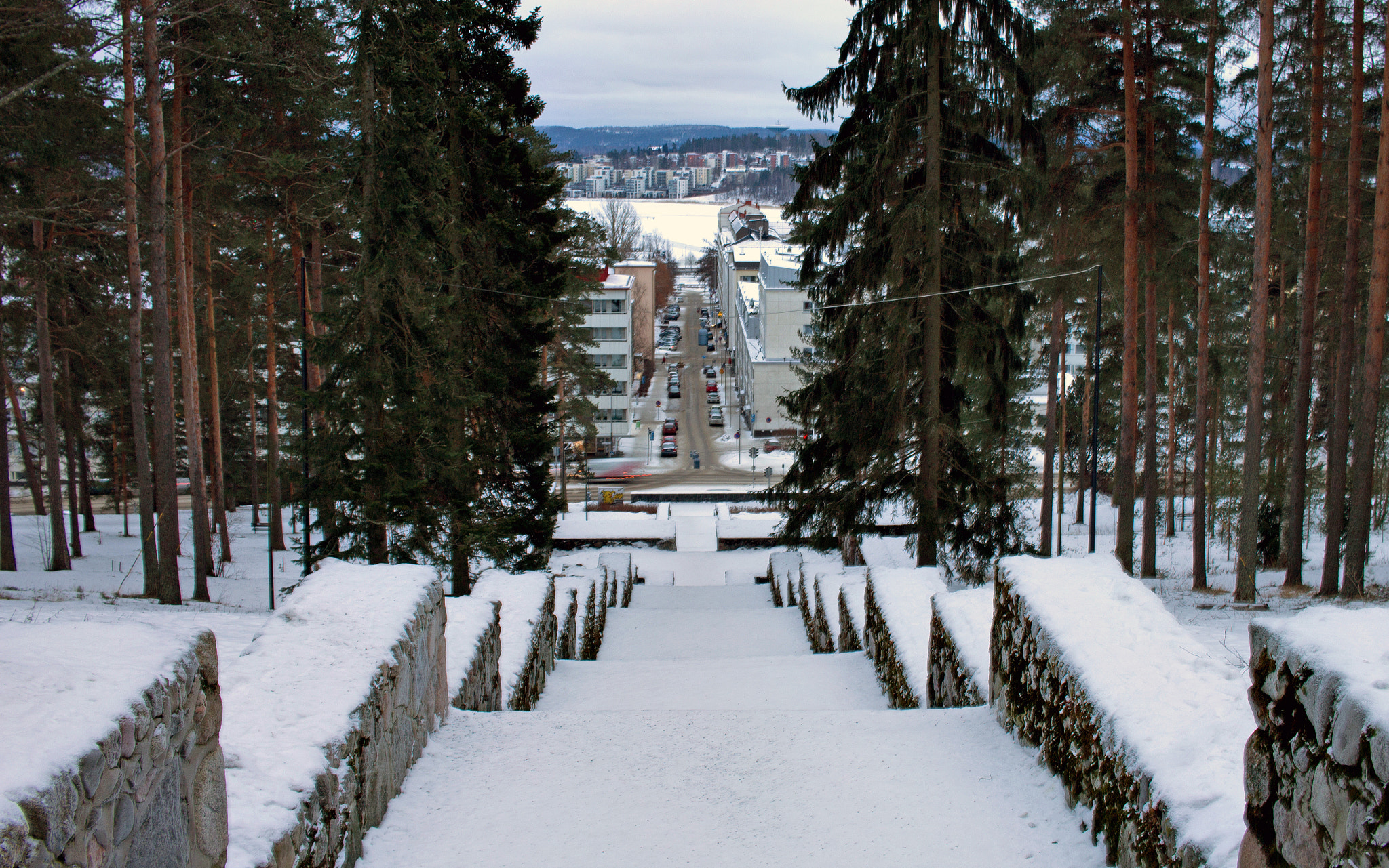 Canon EF-S 24mm F2.8 STM sample photo. Harju stairs photography