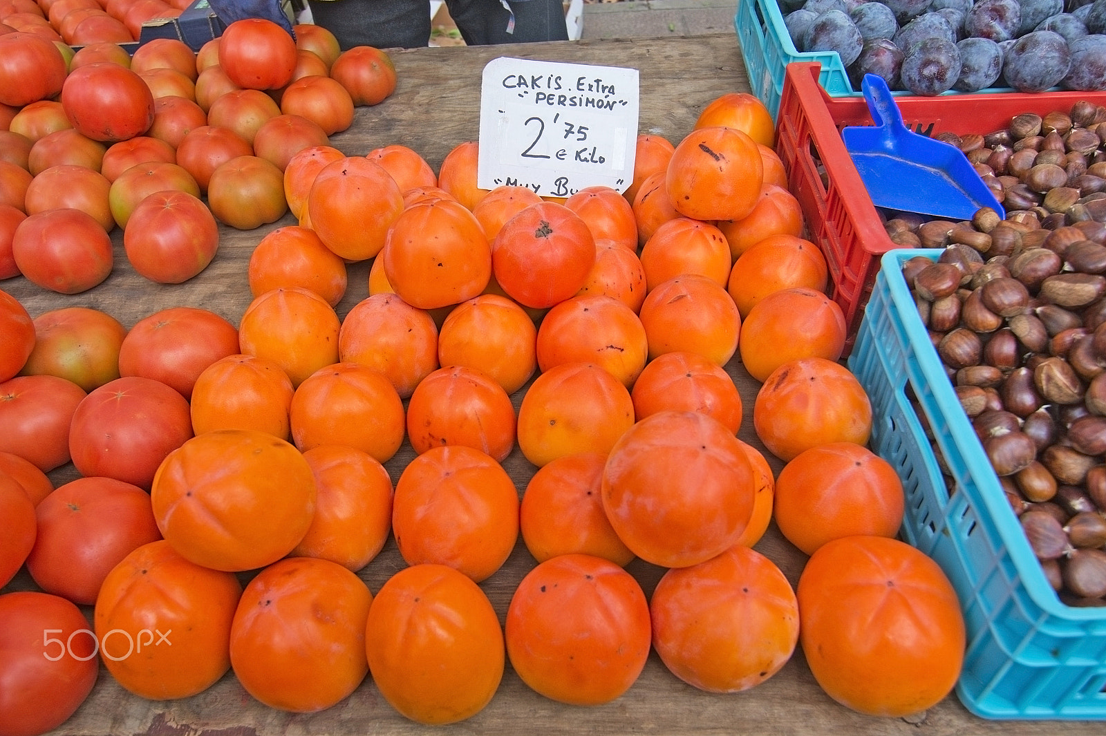 Nikon D7100 sample photo. Cakis persimon fruits on display photography