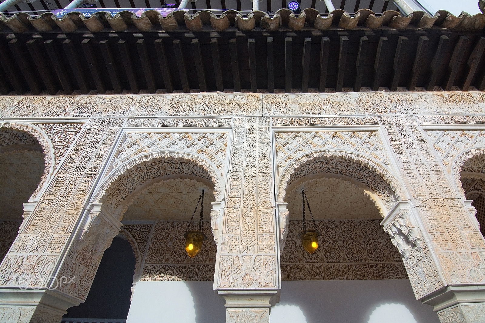 Nikon D7100 + Nikon AF Nikkor 35mm F2D sample photo. Pueblo espanol moorish architecture photography