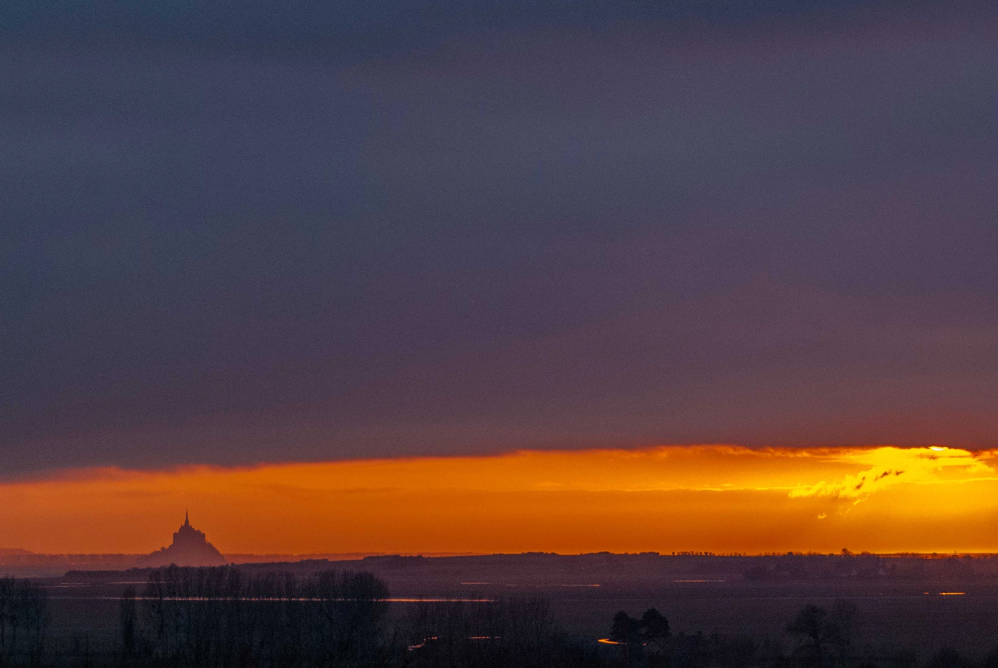 Nikon D80 sample photo. Coucher de soleil sur le mont photography