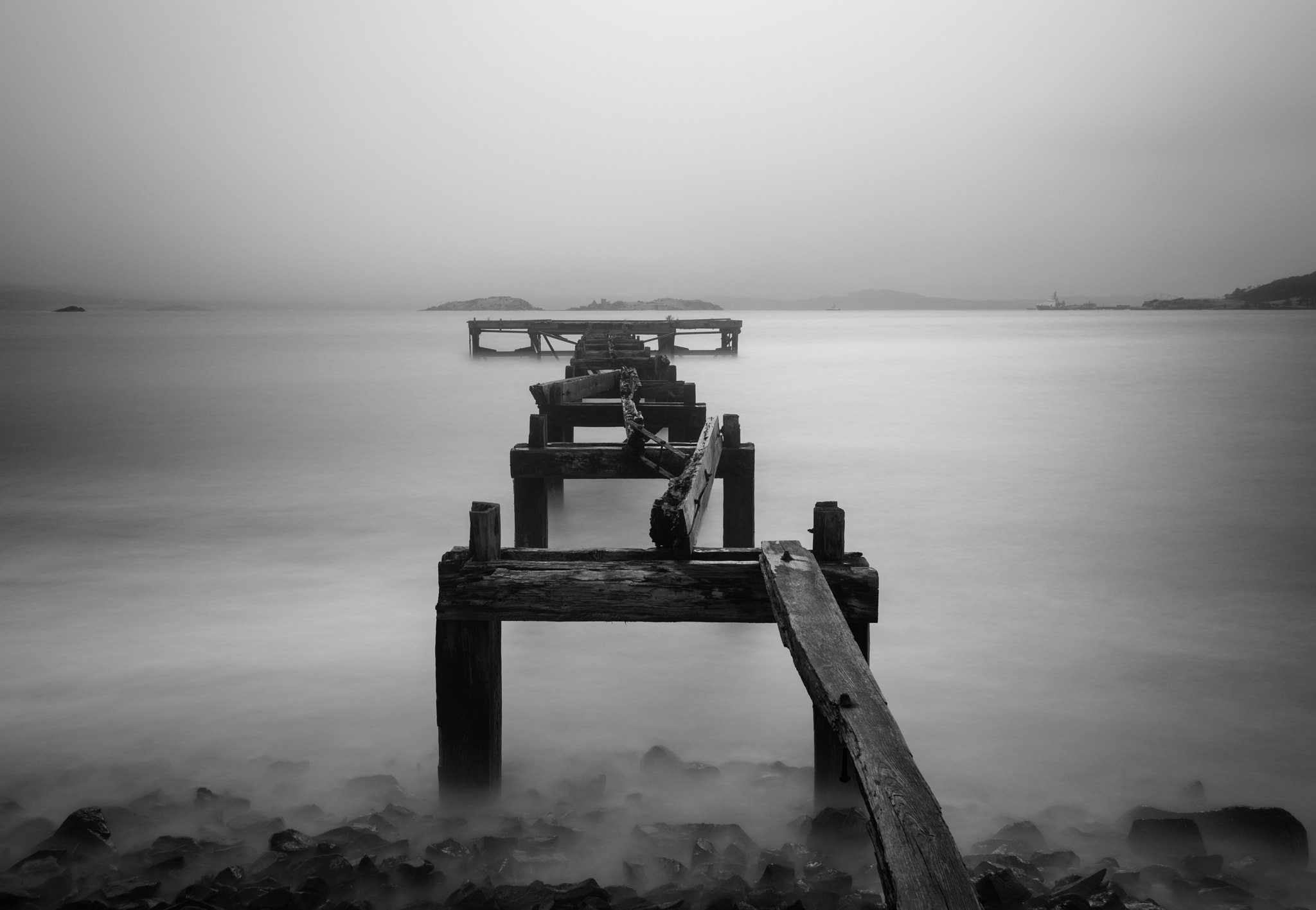 Canon EOS 5DS + Canon EF 24-105mm F4L IS USM sample photo. Misty pier photography