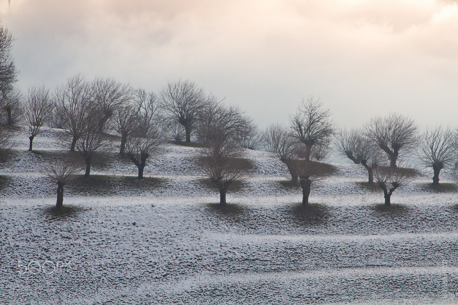 Canon EF 28-105mm f/3.5-4.5 USM sample photo. Snow on hill photography