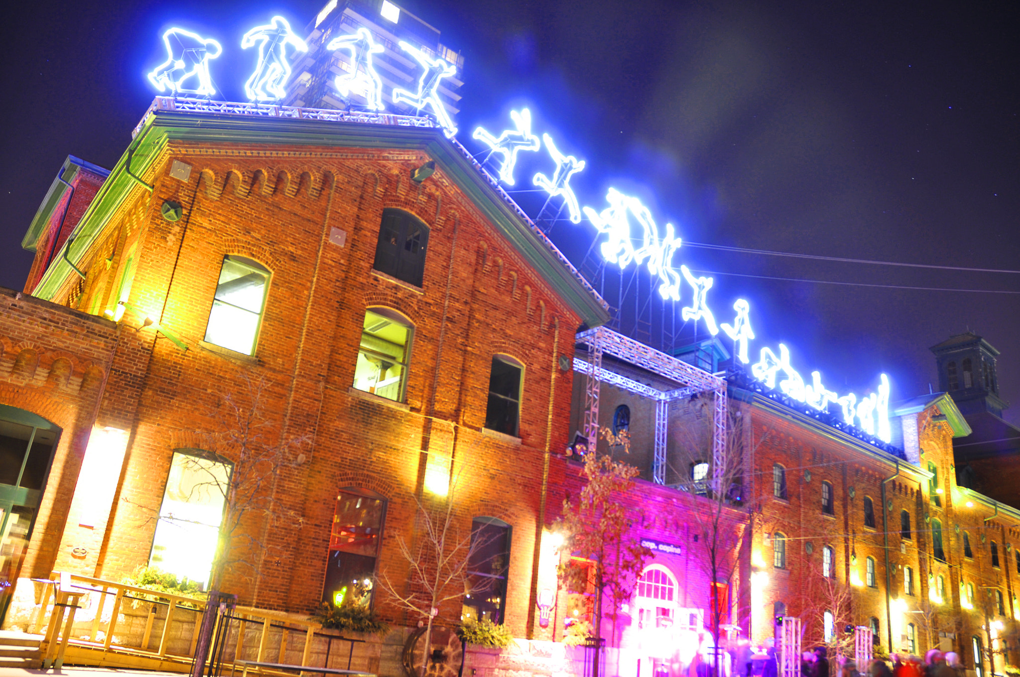 Nikon D300S sample photo. Toronto light festival long exposure photography