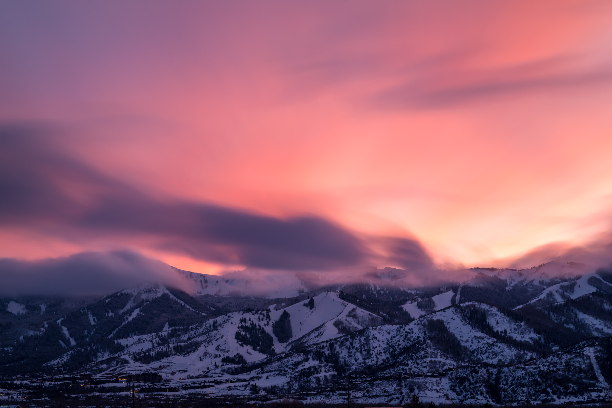 Nikon D800E + Nikon AF-S Nikkor 85mm F1.8G sample photo. Wasatch cotton candy photography
