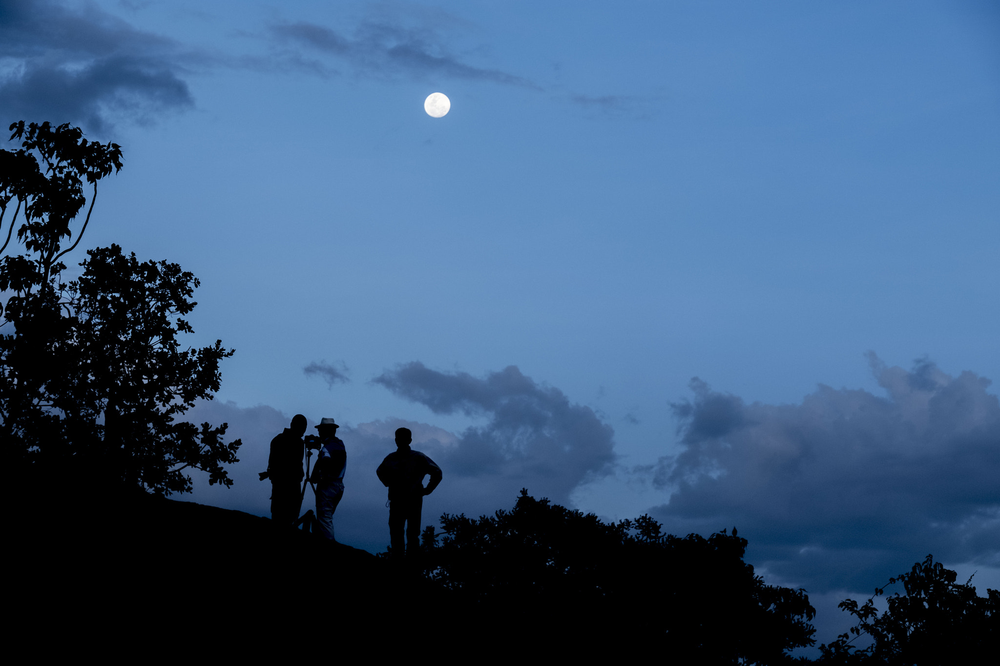 Fujifilm X-Pro2 + Fujifilm XF 18-135mm F3.5-5.6 R LM OIS WR sample photo. Moon night, tanzania photography