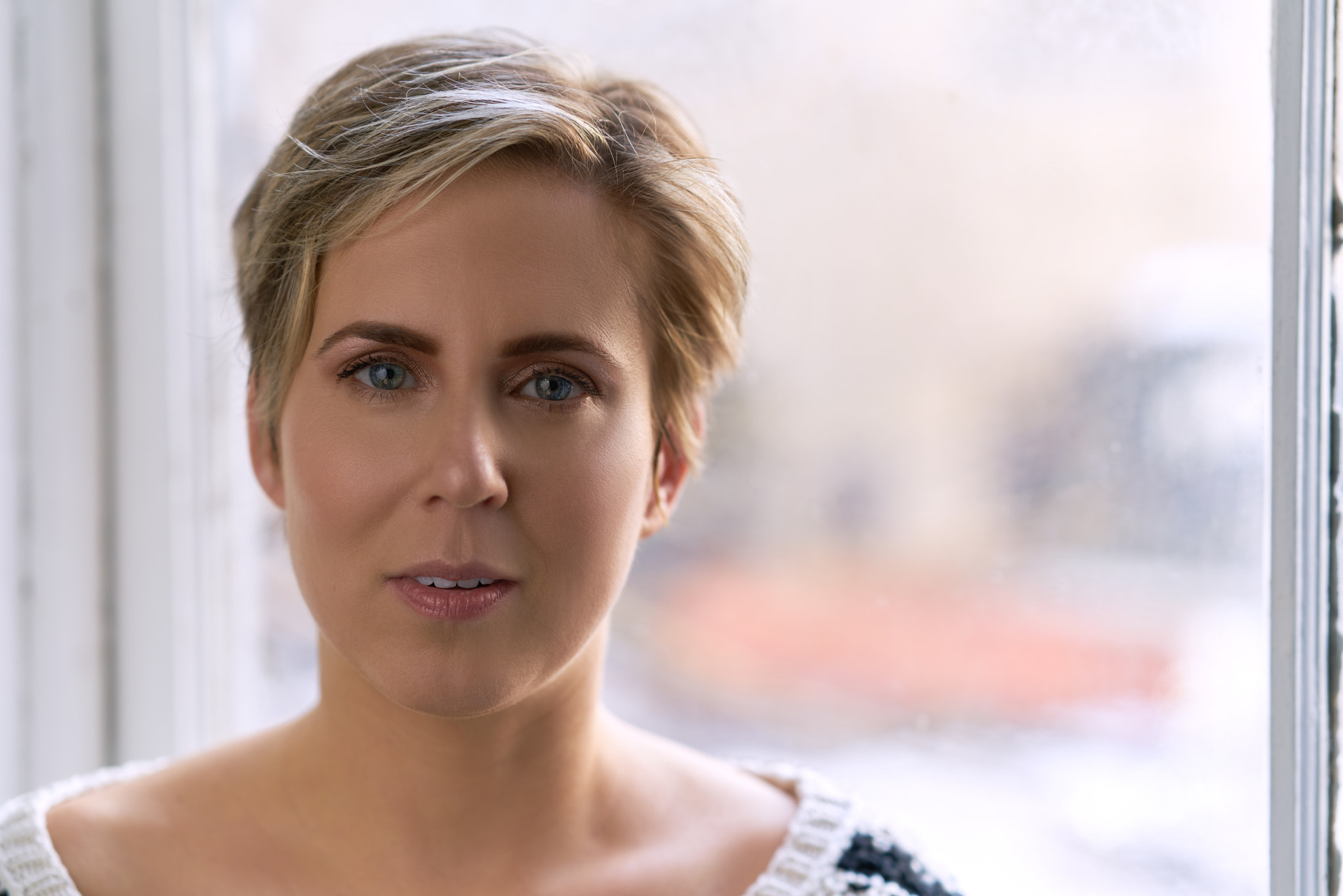 Sony FE 85mm F1.4 GM sample photo. Window light portrait photography