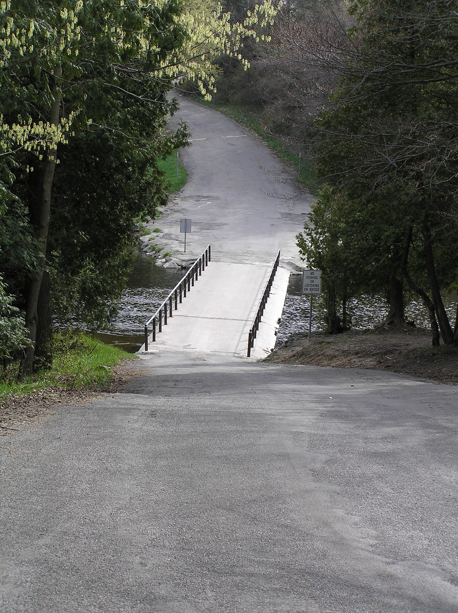 Olympus C770UZ sample photo. Low bridge at elora gorge photography