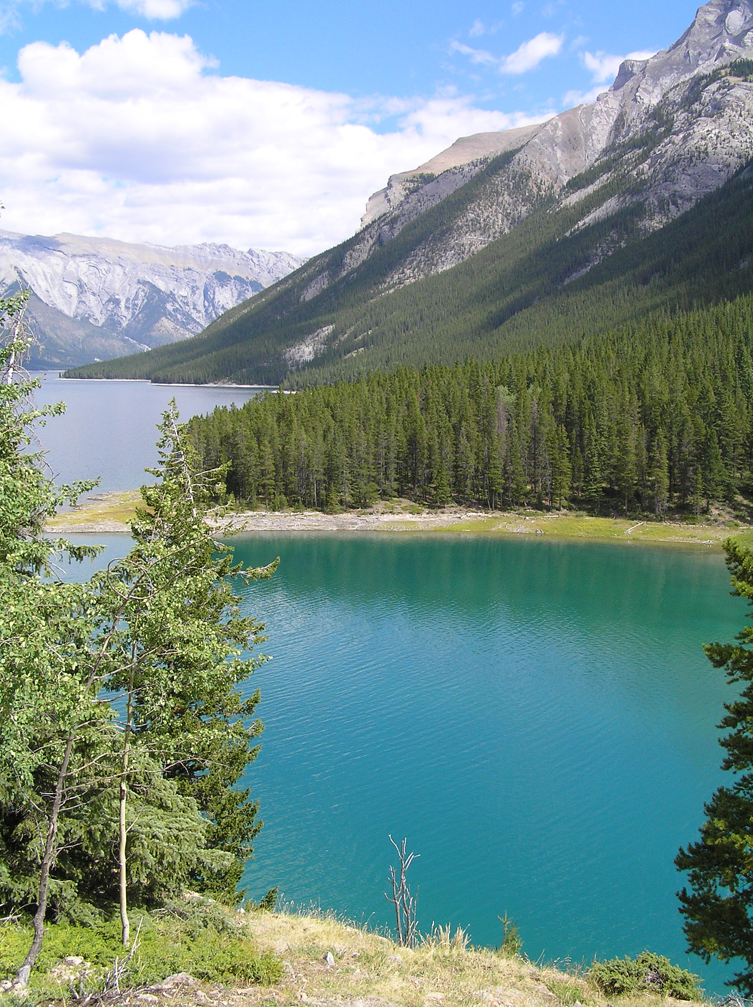 Olympus C770UZ sample photo. Lake minnewanka photography