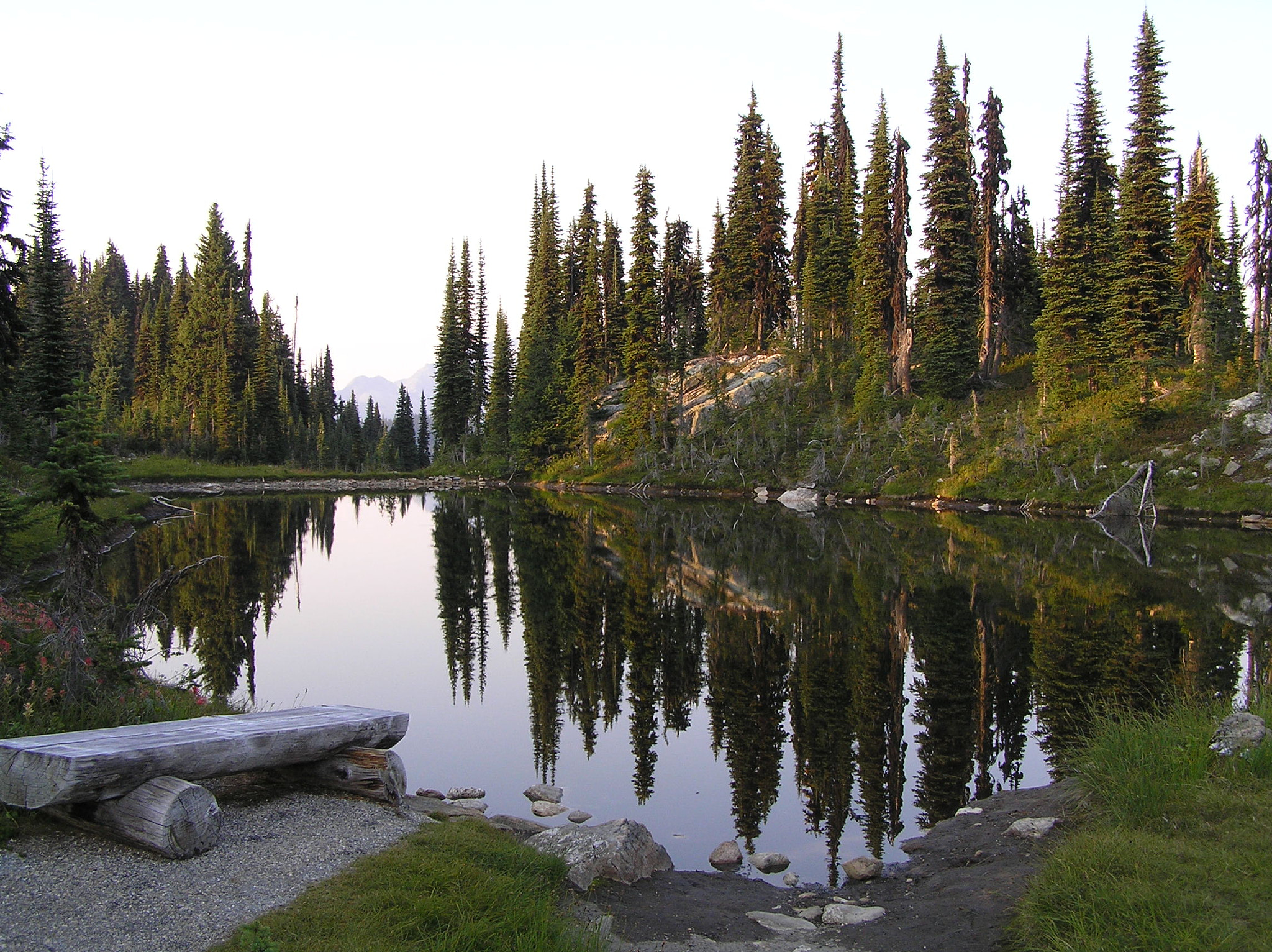 Olympus C770UZ sample photo. Lake on mount revelstoke photography