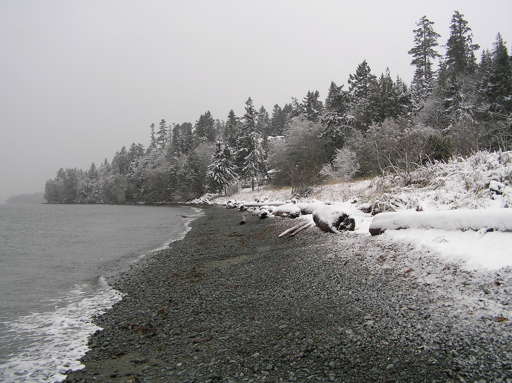 Olympus C770UZ sample photo. Snow at the beach at piper's lagoon photography