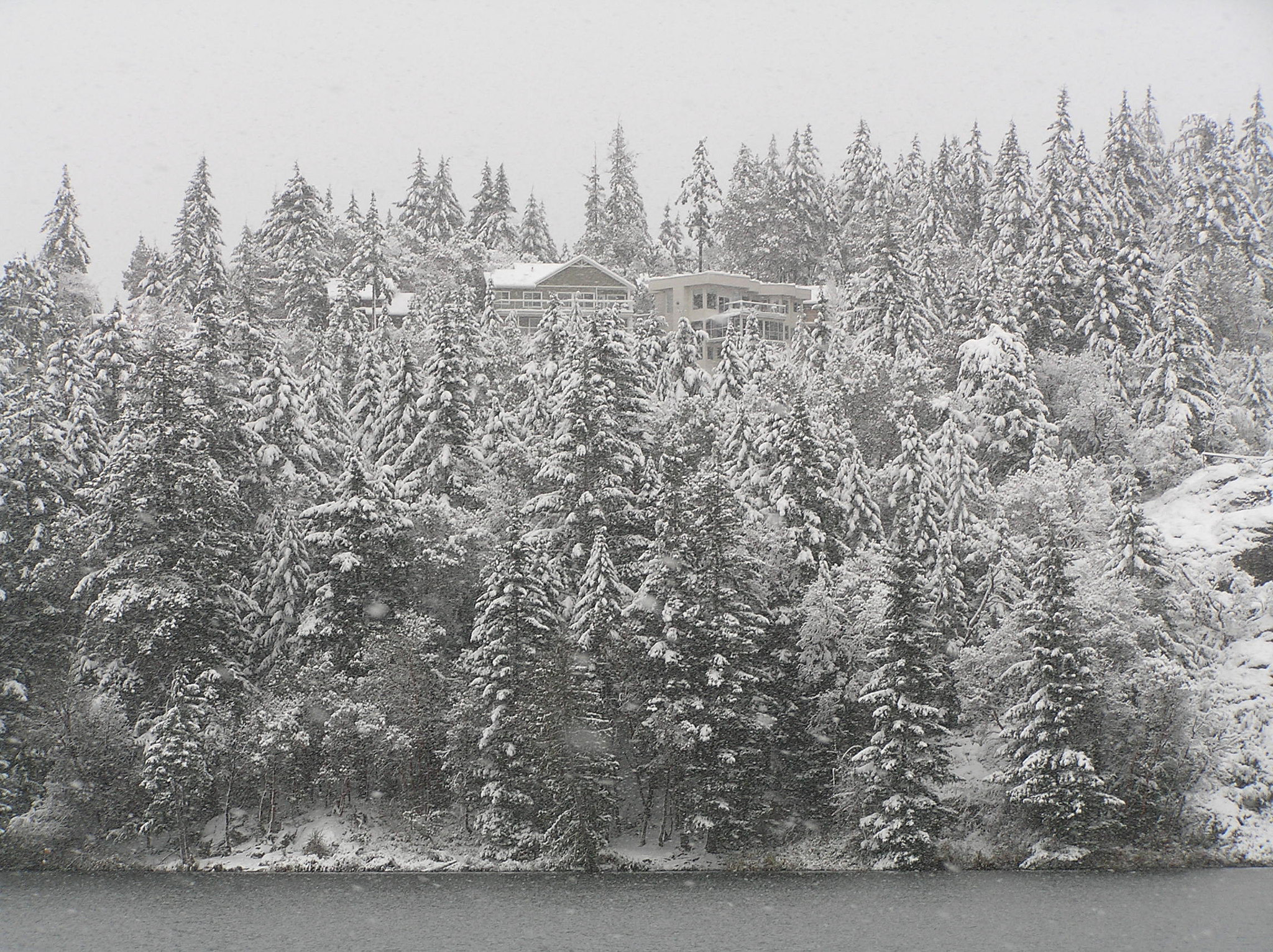 Olympus C770UZ sample photo. Snow at long lake photography