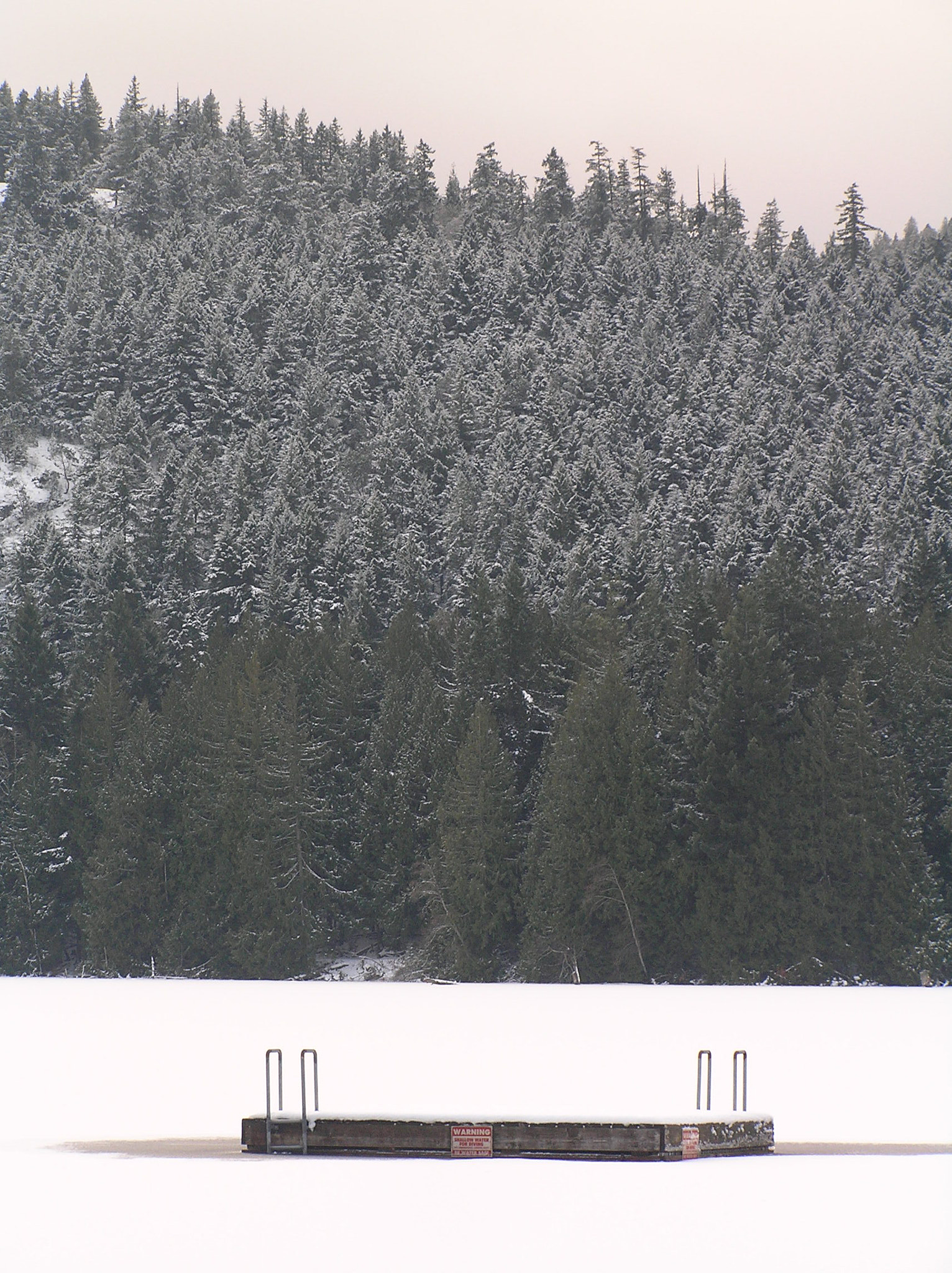 Olympus C770UZ sample photo. Westwood lake frozen photography