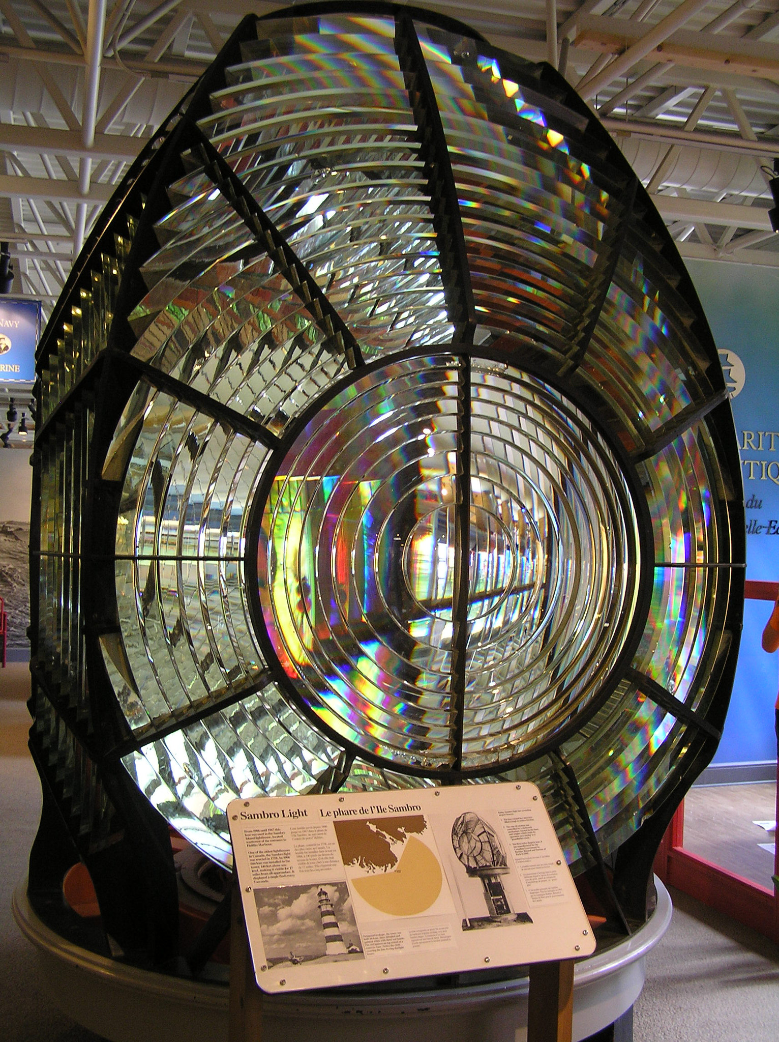 Olympus C770UZ sample photo. Lighthouse lens in museum photography