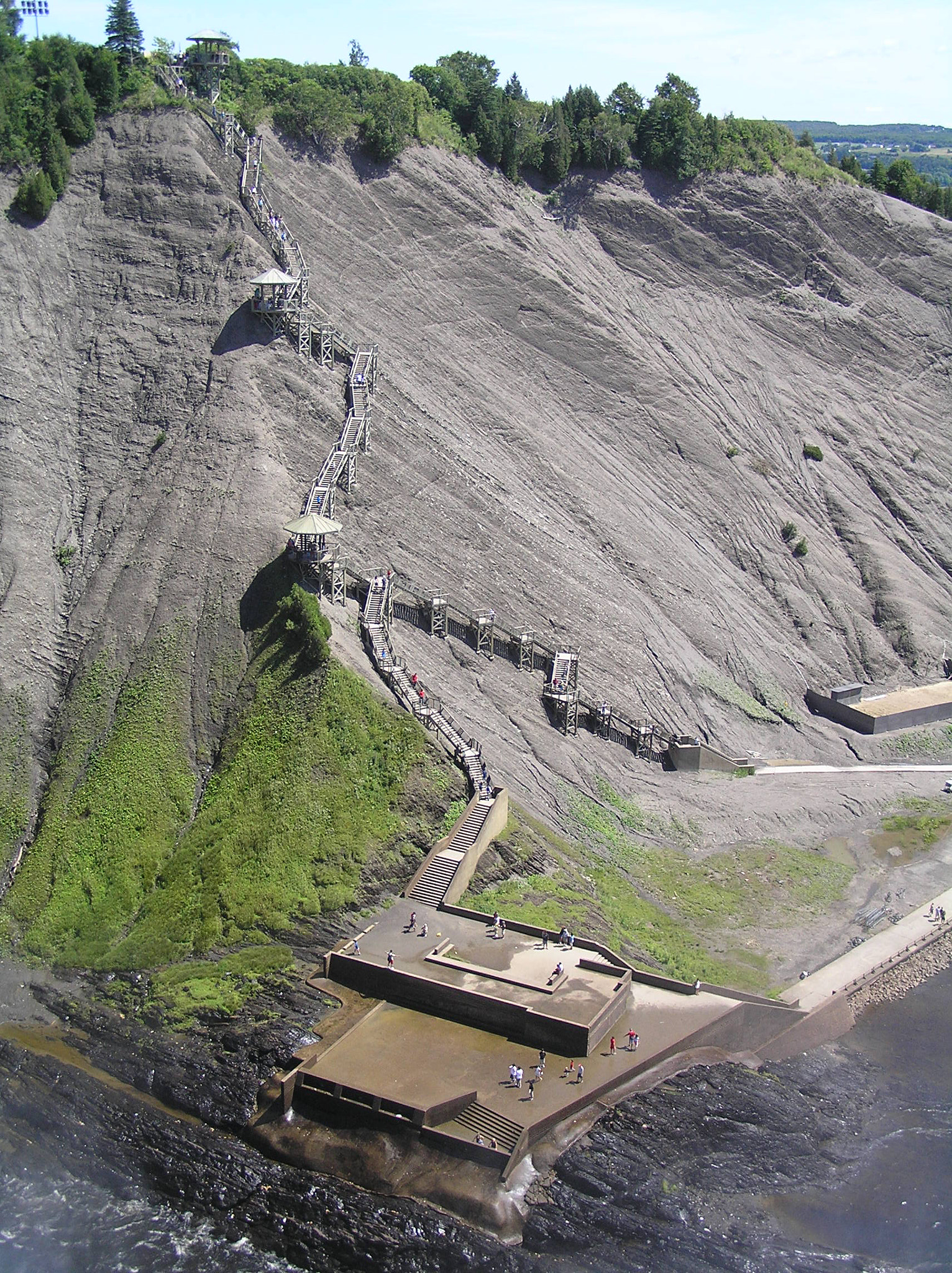 Olympus C770UZ sample photo. Montmorency falls boardwalk photography