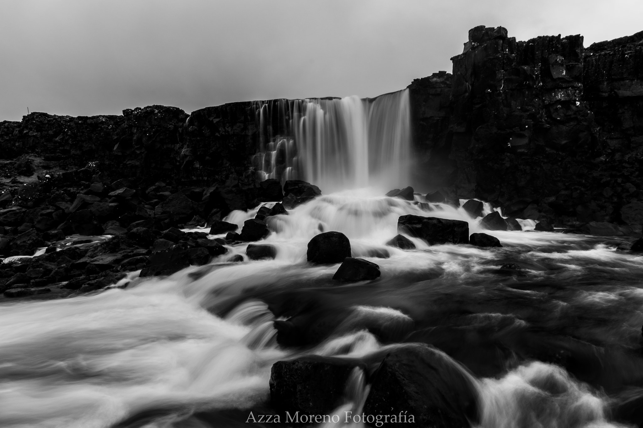 Nikon D500 sample photo. Oxararfoss waterfall photography