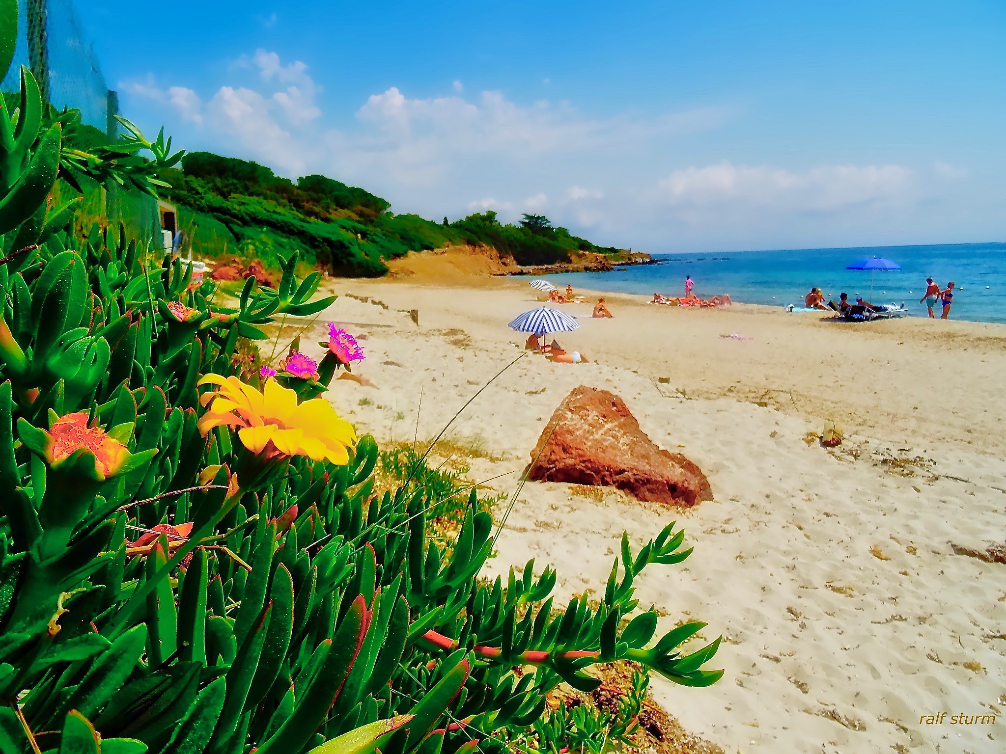 Sony DSC-HX60V sample photo. Beach of salins saint tropez photography