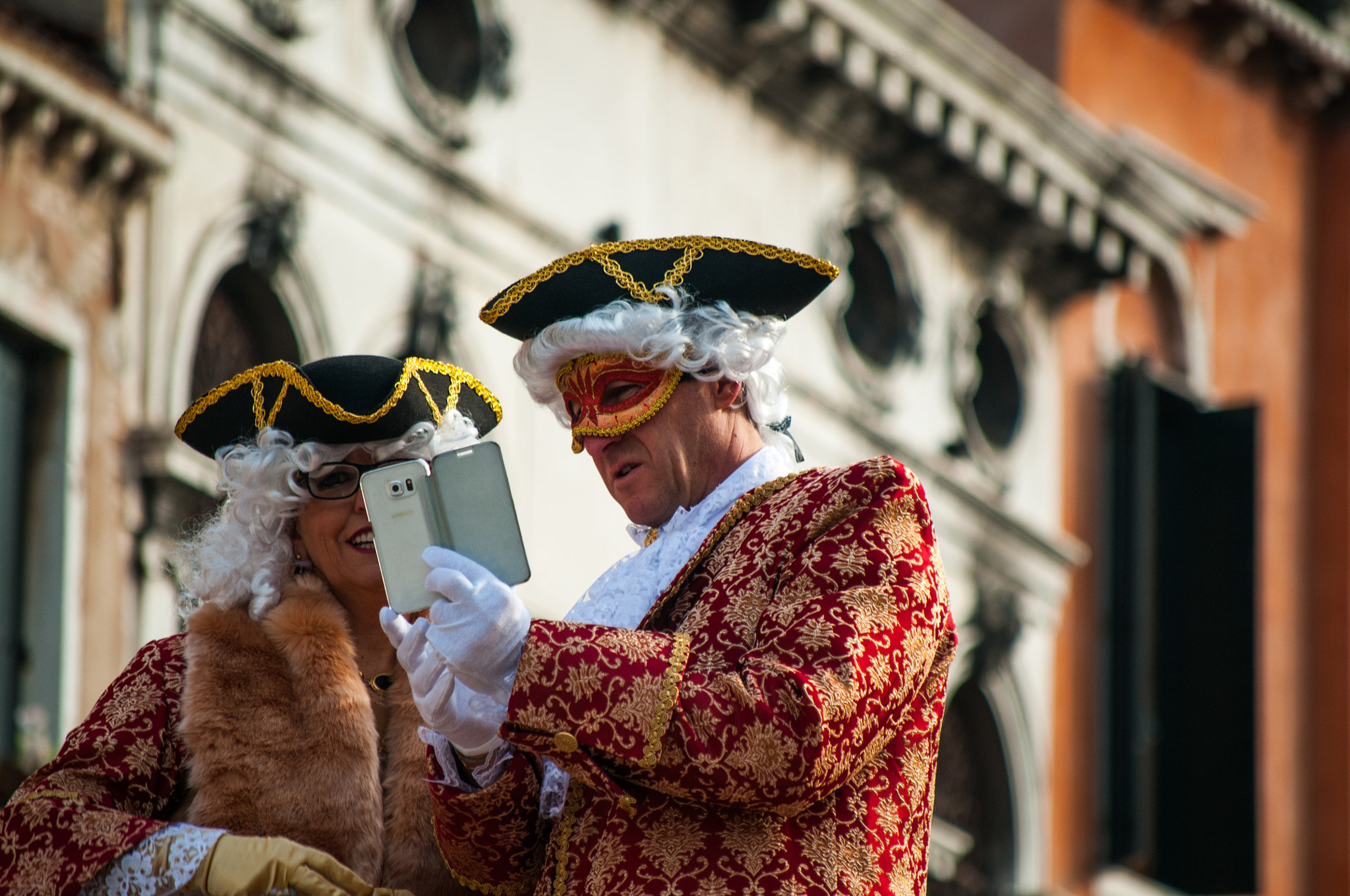 Nikon D300 sample photo. Venice carnival in love photography